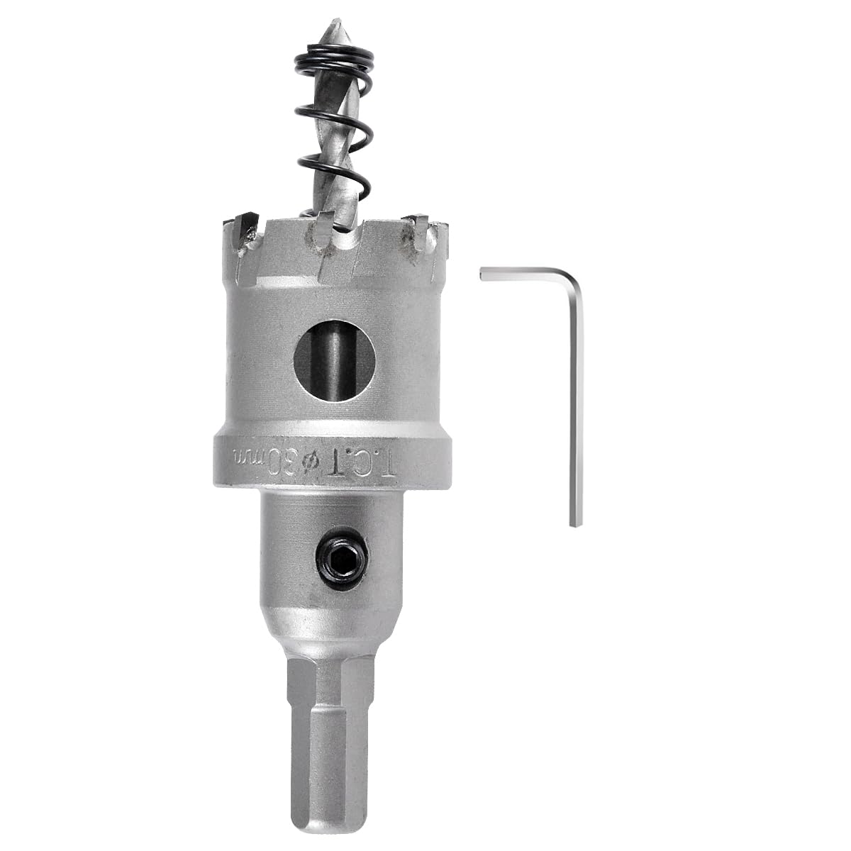 KATUR 30mm Tungsten Carbide Tipped Hole Saw Set - TCT Drill Bit for Cutting Stainless Steel, Metal Sheets & Hard Materials - Perfect for Plumbing, HVAC & Metal Fabrication Projects