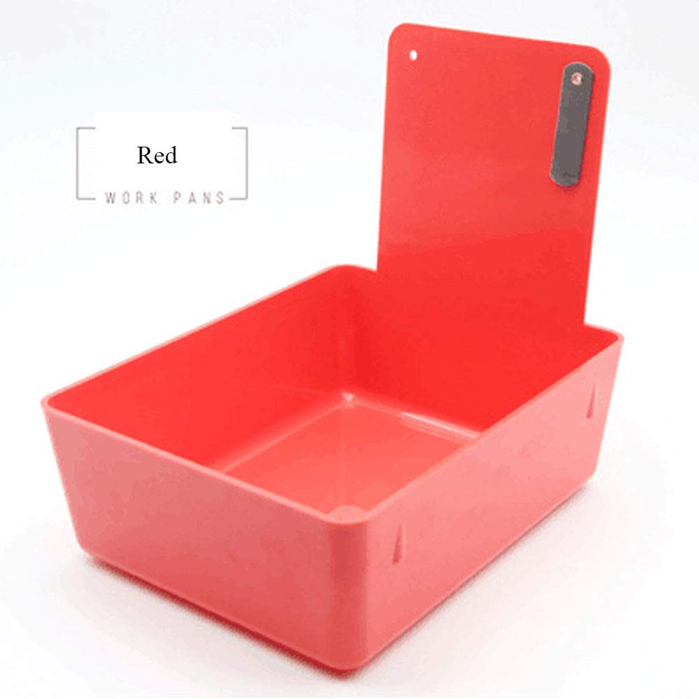 Dental Pans - 10-Piece Plastic Denture Trays with Clip for Dental Lab & Clinic Organization | Perfect for Denture Storage, Impression Work & Dental Material Management