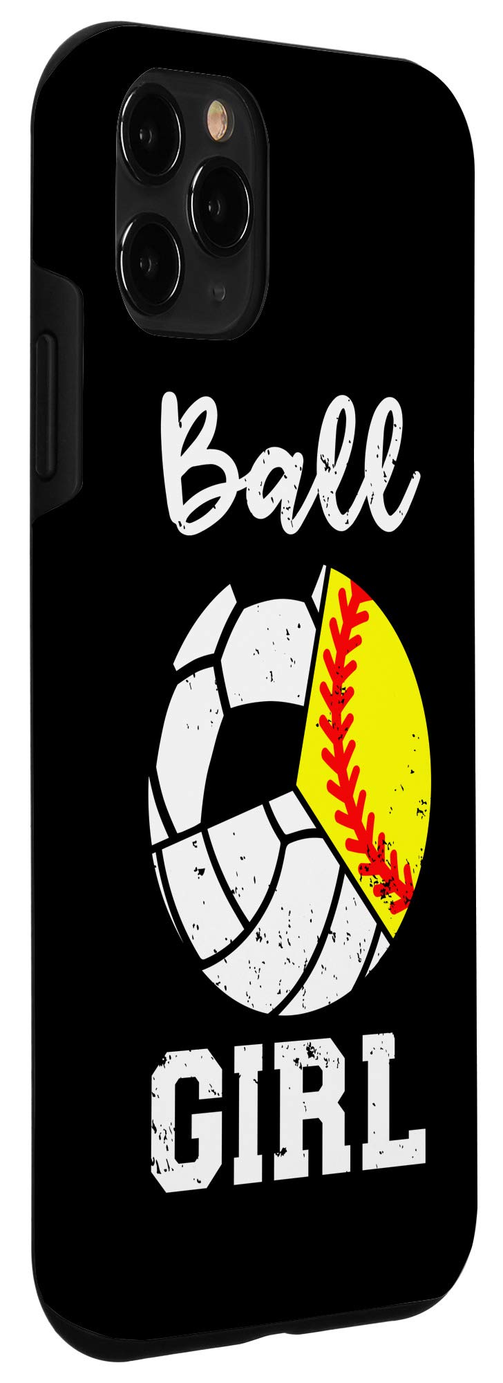 iPhone 11 Pro Case - Funny Ball Girl Design for Soccer Softball Volleyball Players | Perfect Sports Gift for Athletes & Fans