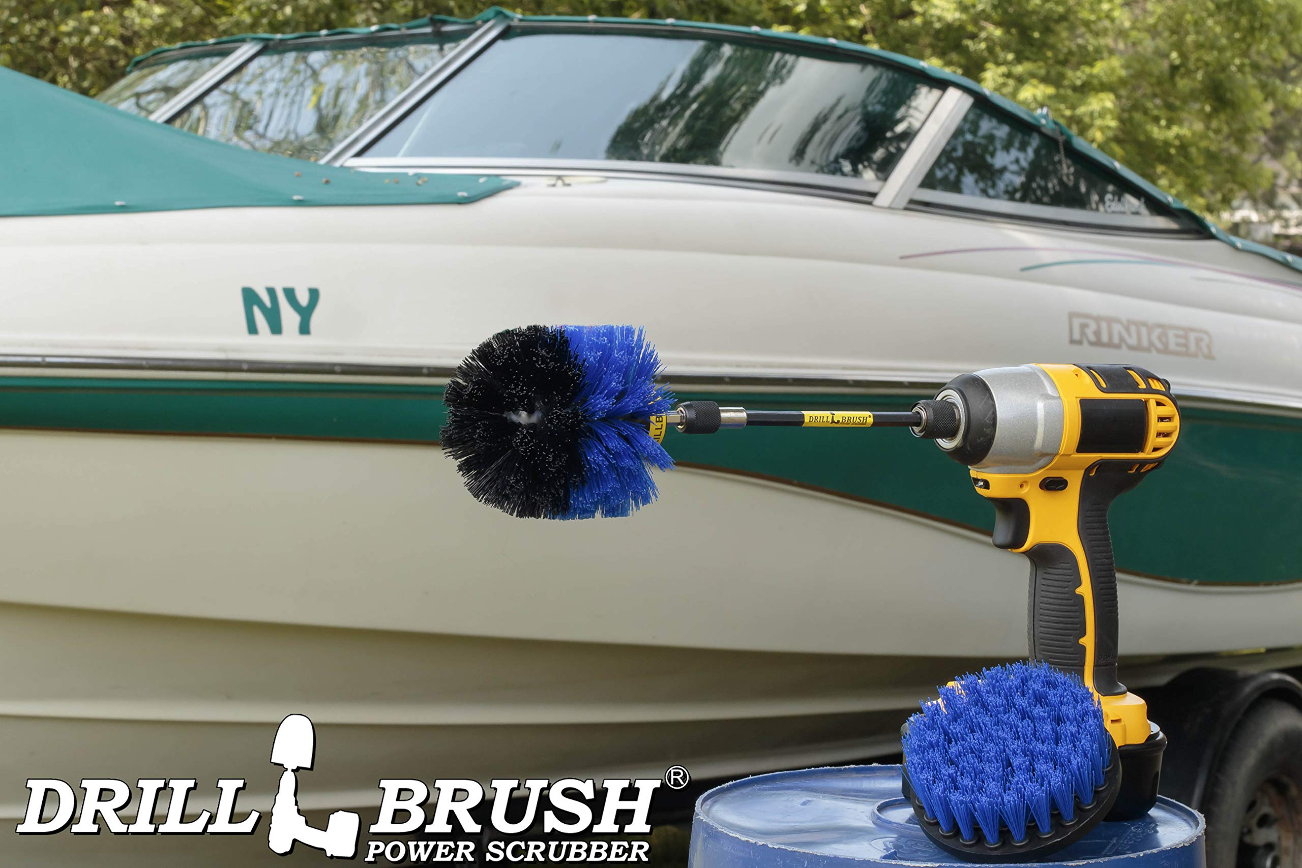 Inflatable Boat Cleaner Kit - Hull Scrubber for Kayak, Canoe & Raft - Removes Barnacles, Weeds & Oxidation - Perfect for Marine Maintenance