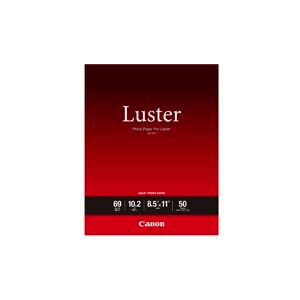 Canon LU 101 Premium Luster Photo Paper - 8.5x11 Letter Size, 50 Sheets for Professional Printing & Photo Projects