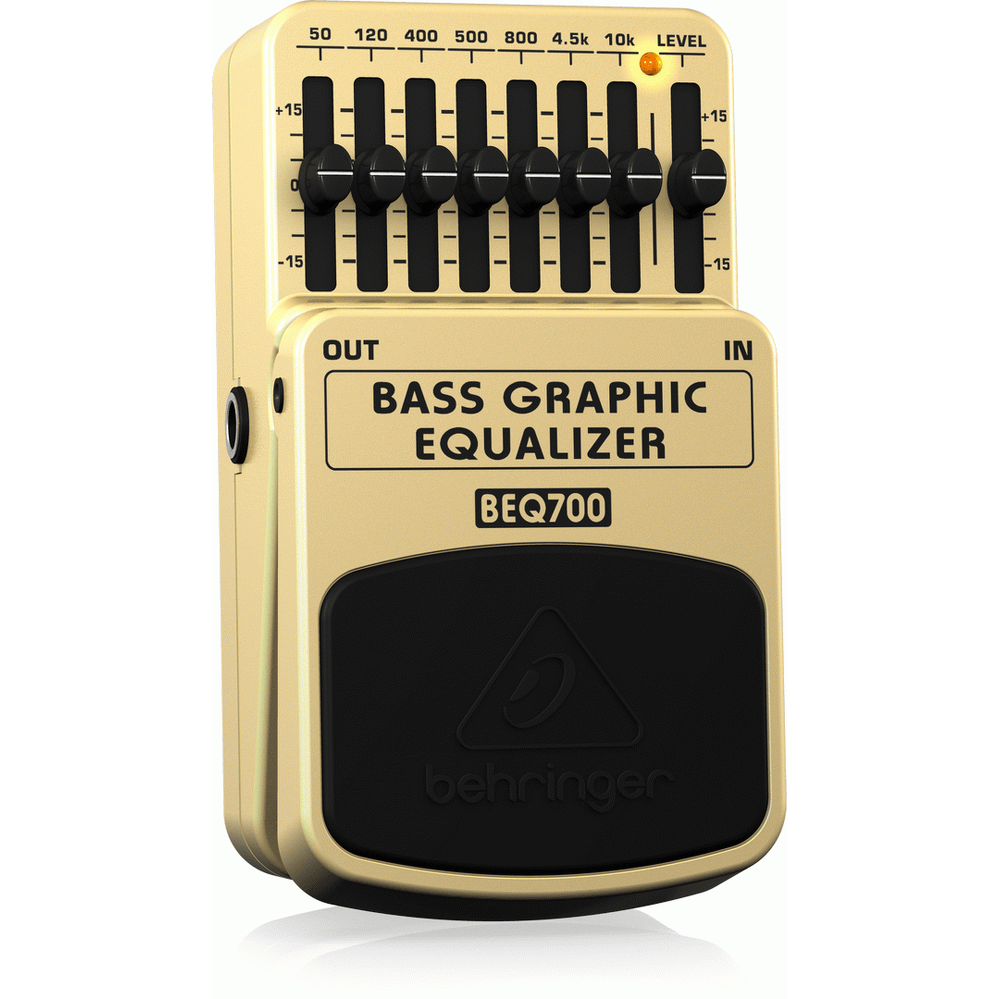 Behringer BEQ700 7-Band Bass Graphic Equalizer Pedal for Guitar & Bass - Perfect for Live Performances & Studio Recording