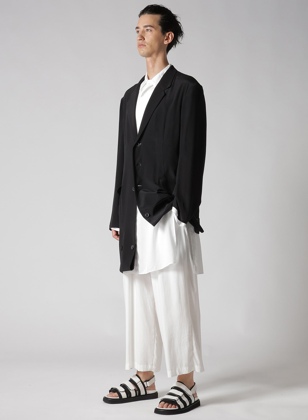 12M Silk Decine Hem Button Detail Jacket for Women - Elegant & Stylish Outerwear for Parties, Weddings & Special Occasions