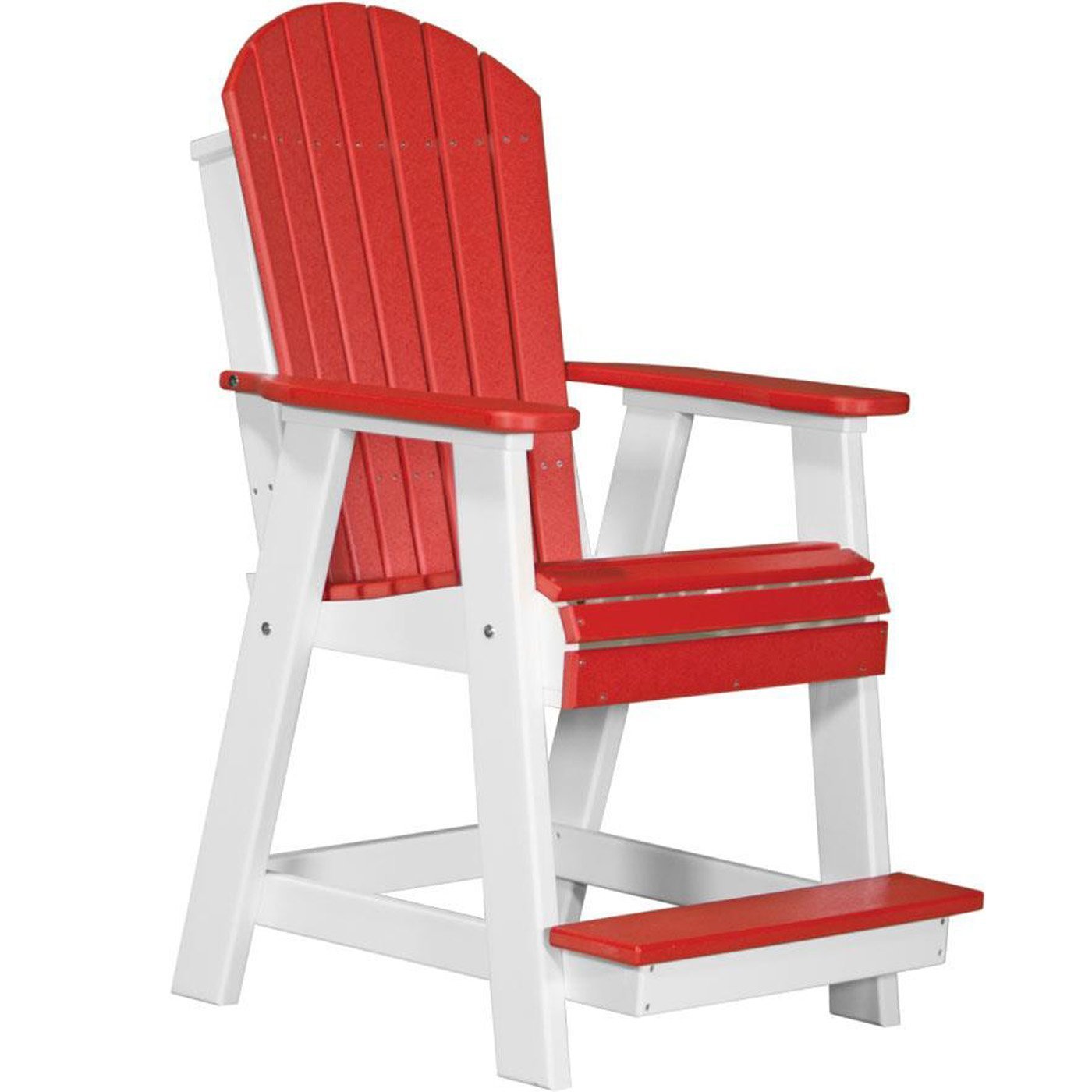 Red On White