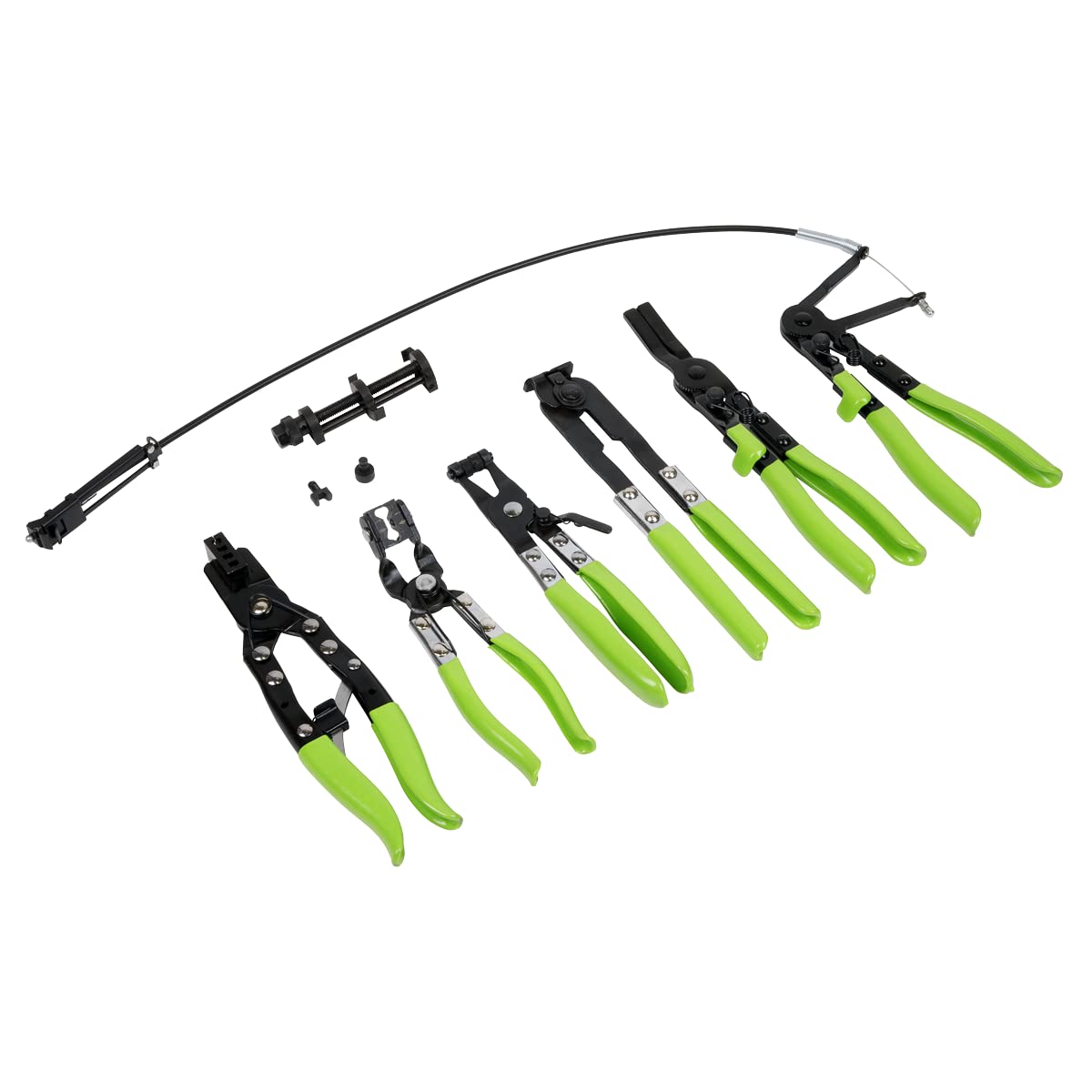 Sealey VS2662 7-Piece Hose Clip Removal Tool Set - Professional Automotive Repair Kit for Clamps & Hoses - Ideal for Mechanics, DIY Car Maintenance & Engine Work