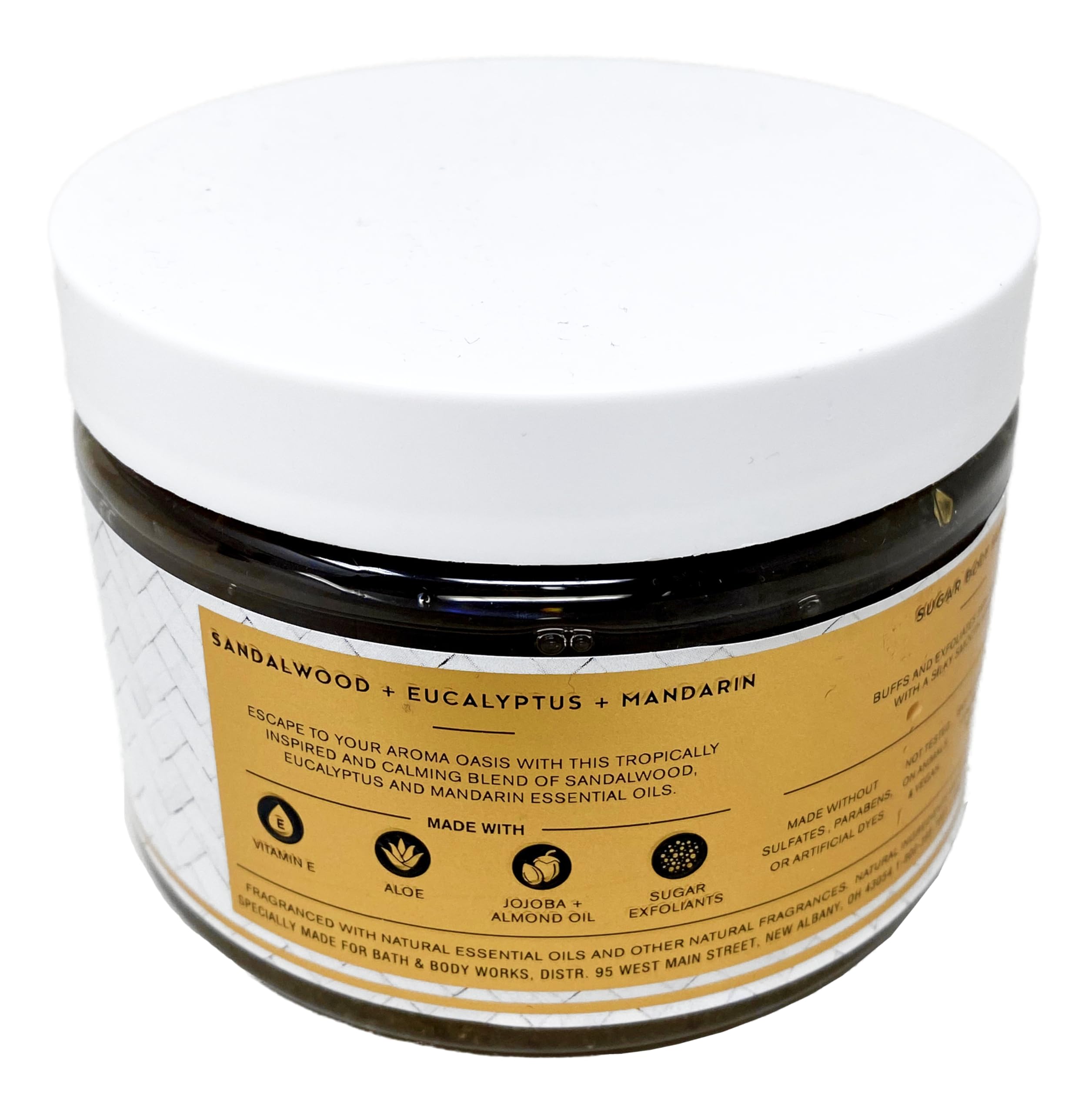 Bath & Body Works Aromatherapy Oasis Sandalwood Eucalyptus Mandarin Body Scrub - 13 oz / 368 g - Exfoliating & Moisturizing for Relaxing Spa & Self-Care at Home