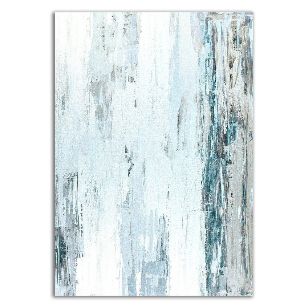 Abstract Blue I by Incado - Premium Canvas Wall Art Print, Ready to Hang - Modern Home & Office Decor for Living Room, Bedroom or Workspace