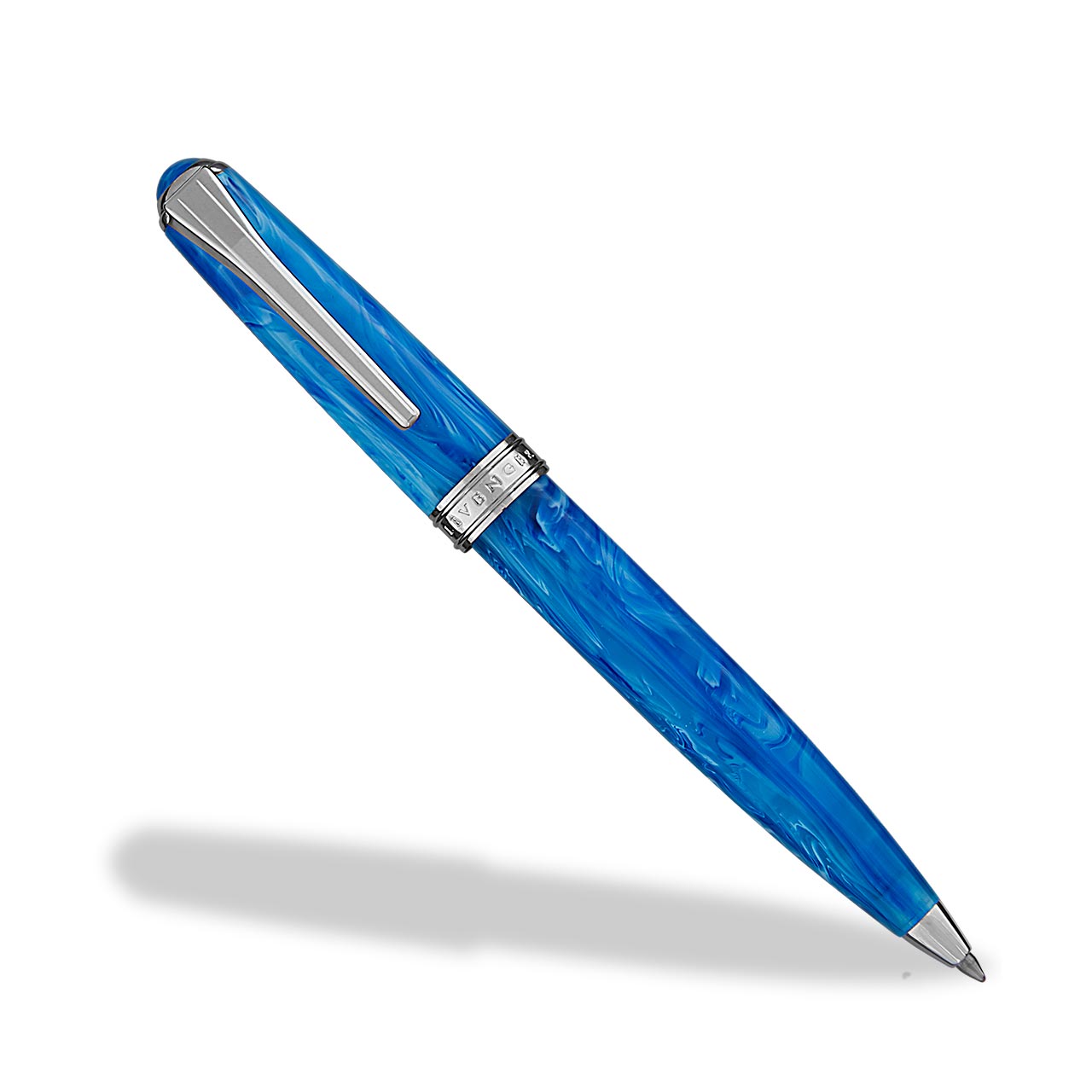 True Writer Classic Blue Danube Pen - Premium Ballpoint Pen for Smooth Writing, Elegant Gift for Professionals & Students - Perfect for Office, School & Everyday Use