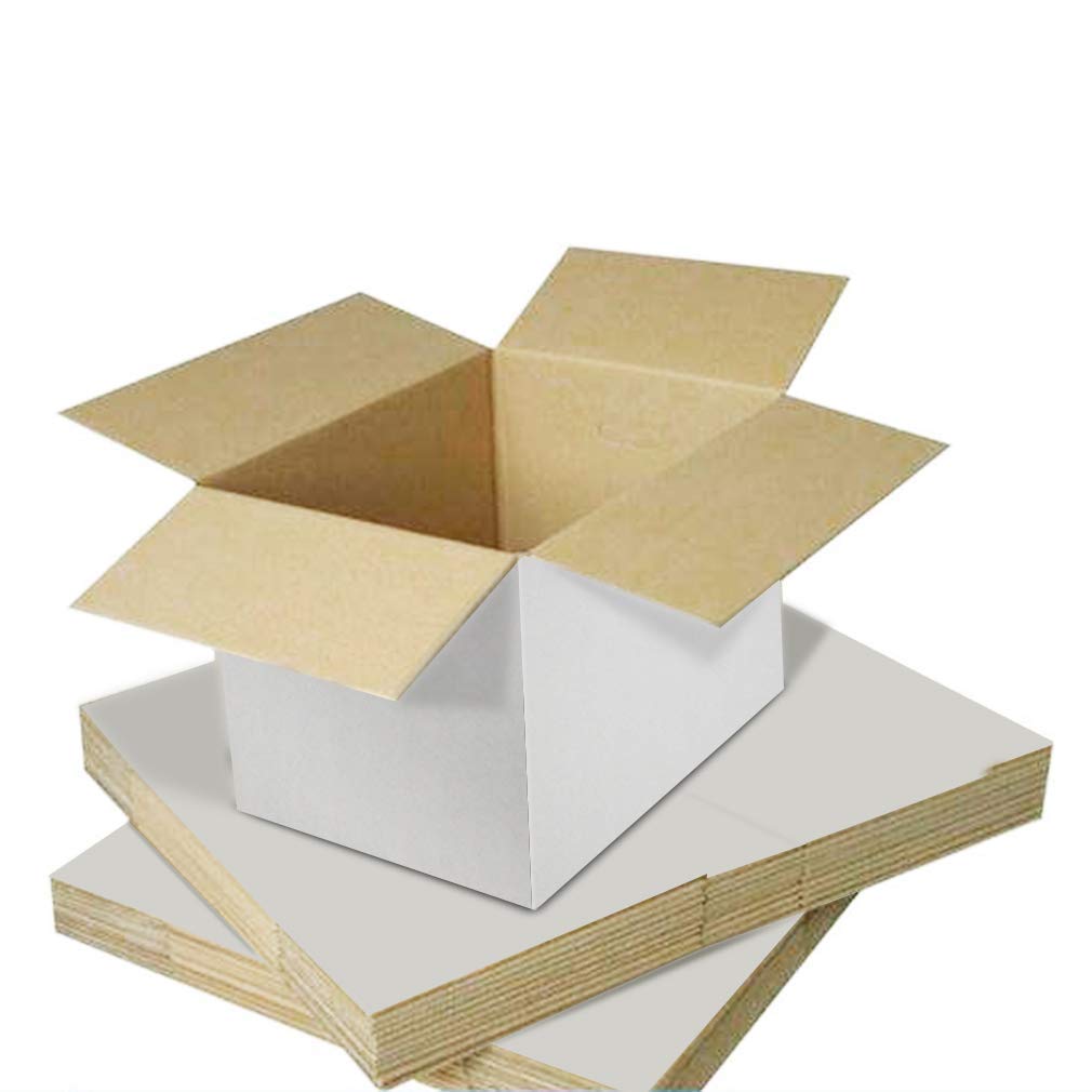 5x5x5 Small Shipping Boxes - White Packing Boxes for Ecommerce