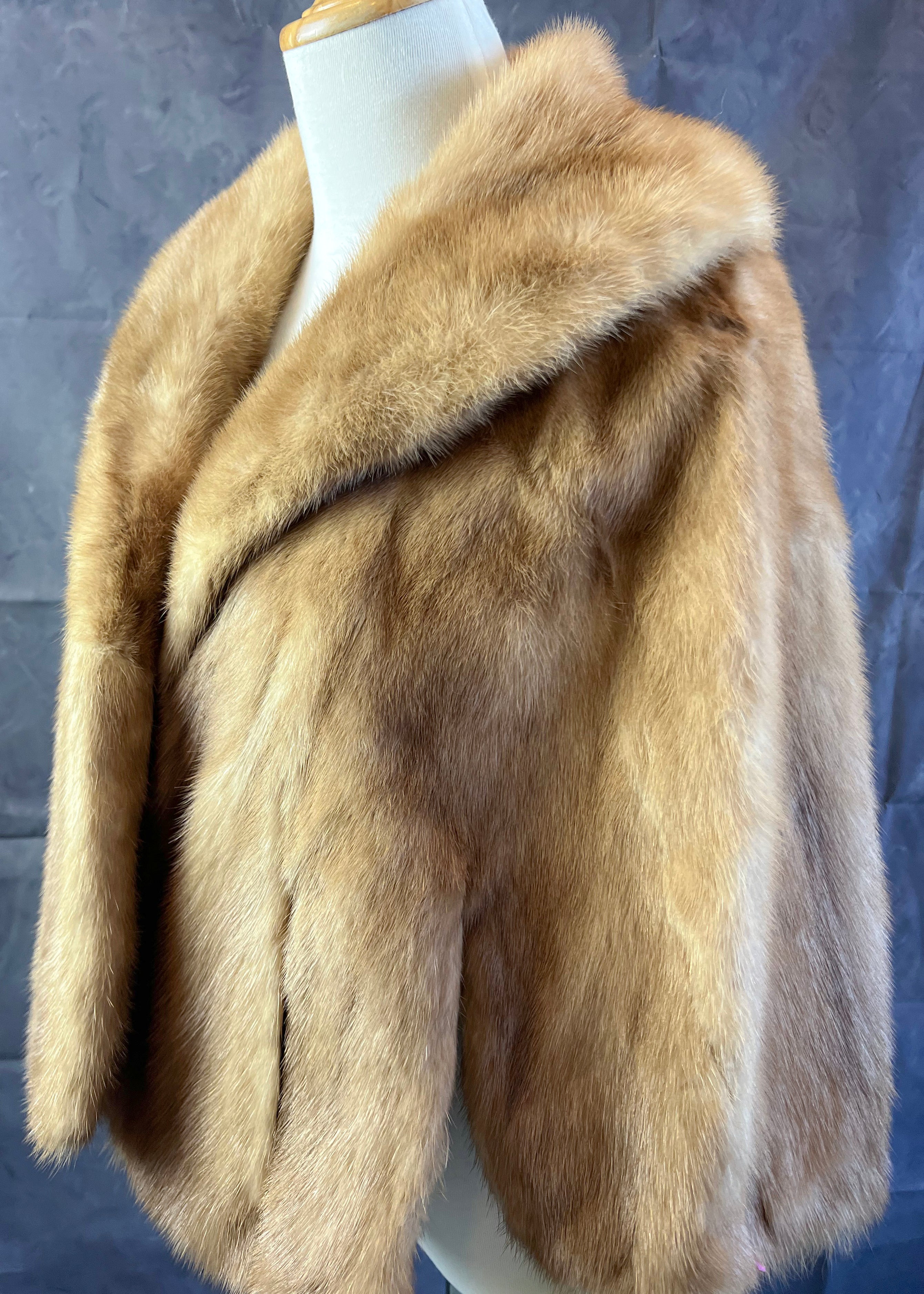 Luxury Real Mink Fur Cape - Premium Winter Shawl for Women (Mink15) | Elegant Evening Wear, Wedding Accessory & Cold Weather Fashion Statement