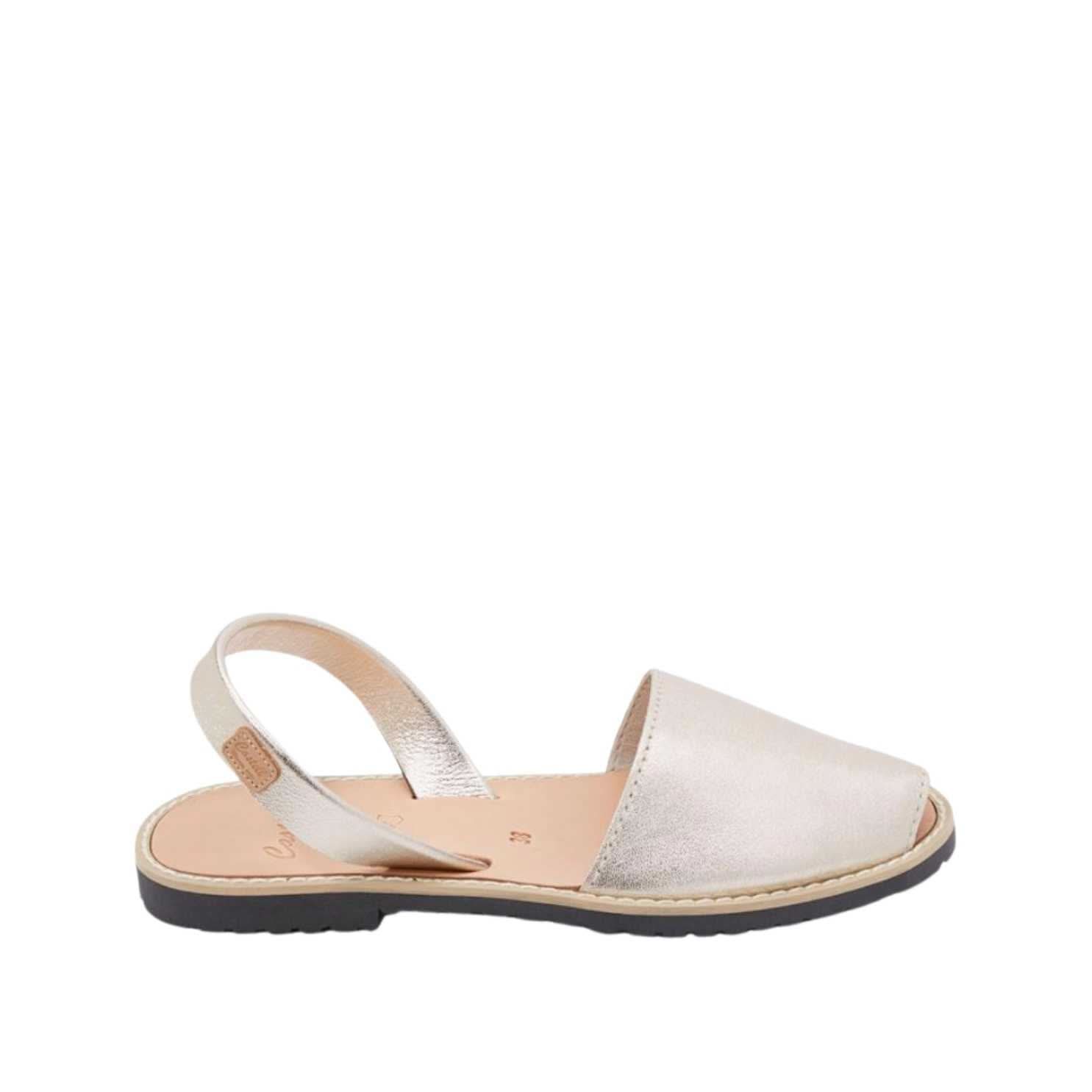 Women's Leather Metallic Menorcan Sandals - Madona 1056 Style | Perfect for Beach Vacations & Summer Outfits