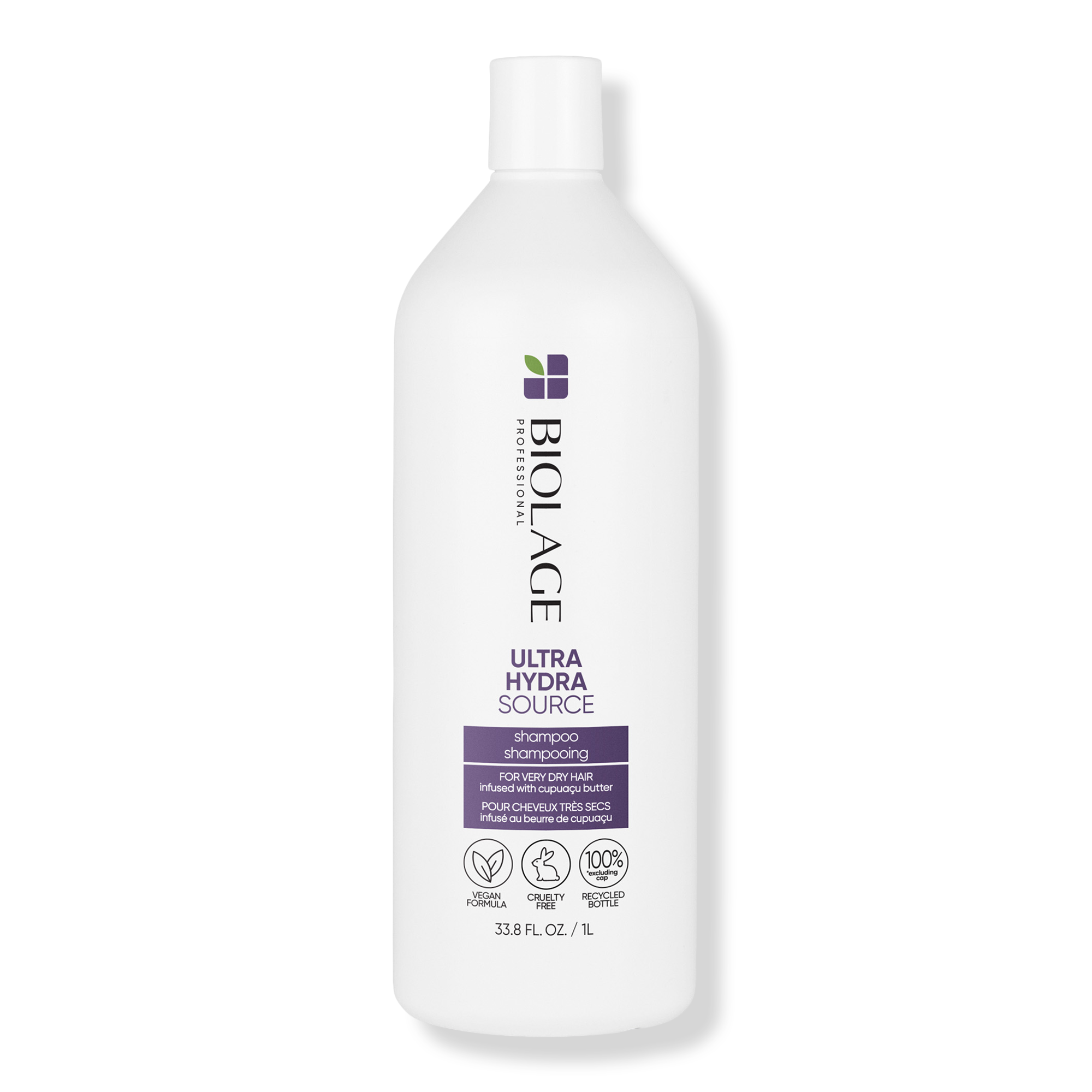 Biolage Ultra HydraSource Shampoo for Dry Hair | Moisturizing & Hydrating Shampoo with Aloe | Professional Salon Quality Hair Care for Women & Men | Perfect for Daily Use & Color-Treated Hair