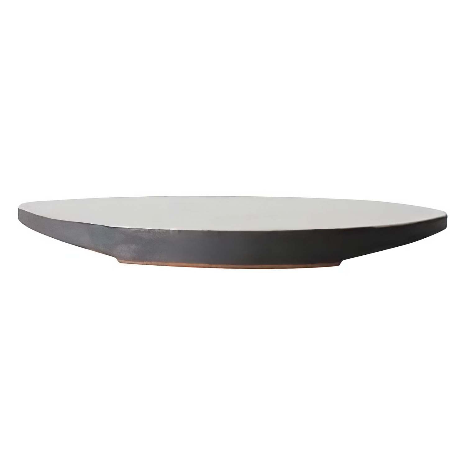 Marumi Yasuda Kawara Yuki Handcrafted Japanese Ceramic Flat Plate - Elegant Dining & Home Decor Serving Dish for Sushi, Appetizers, and Desserts