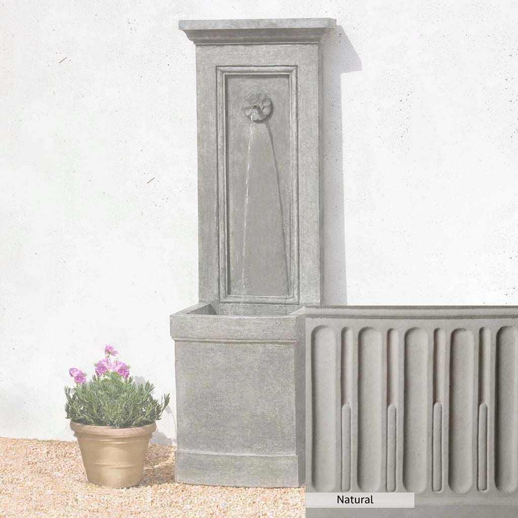 Campania International Auberge Wall Fountain - Outdoor Garden Water Feature for Patio, Yard & Landscape Decor | Relaxing Waterfall Sounds for Backyard Oasis