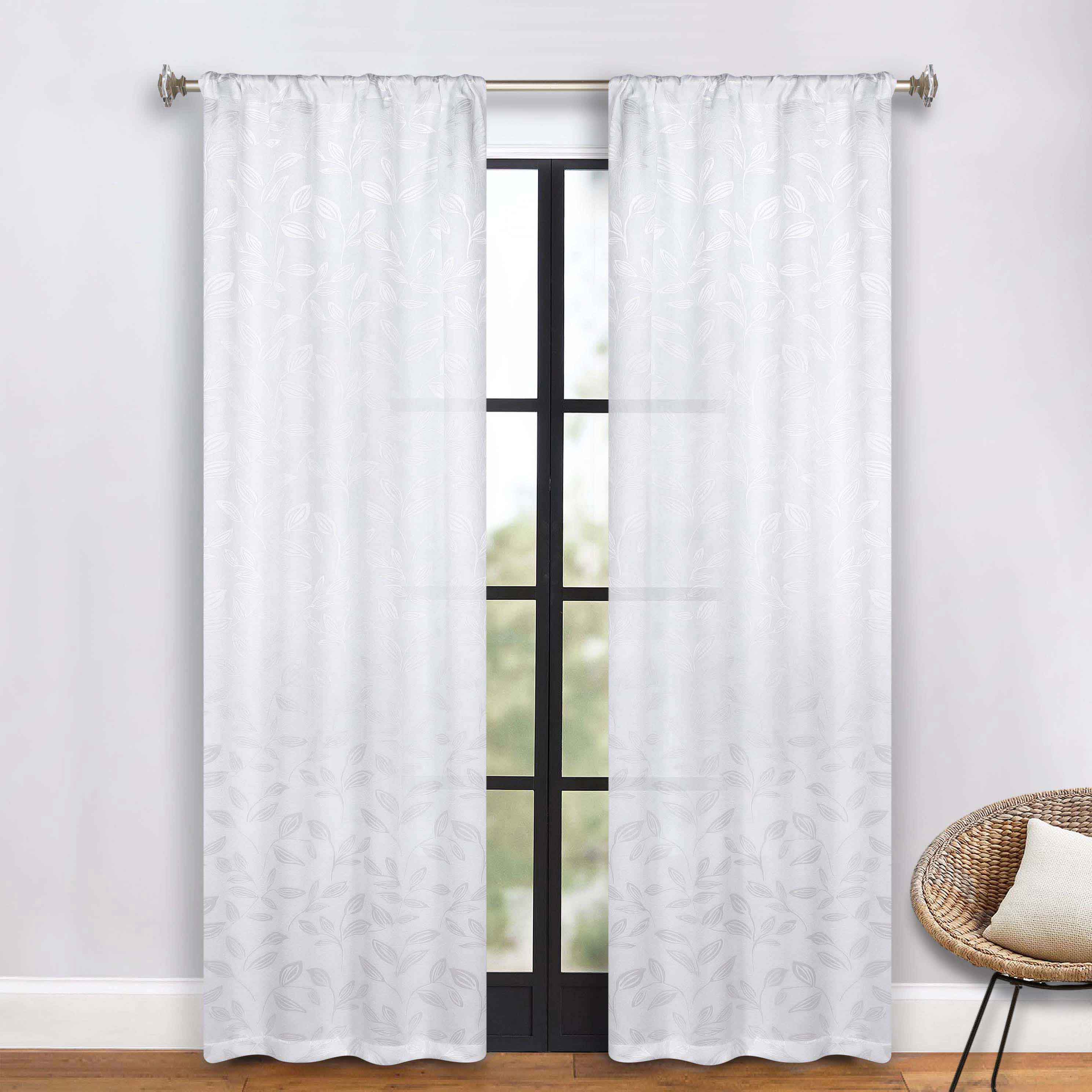 Blackout Curtains with Rod Pocket - Set of 2 Panels for Room Darkening & Privacy - Perfect for Bedrooms, Living Rooms & Home Theater