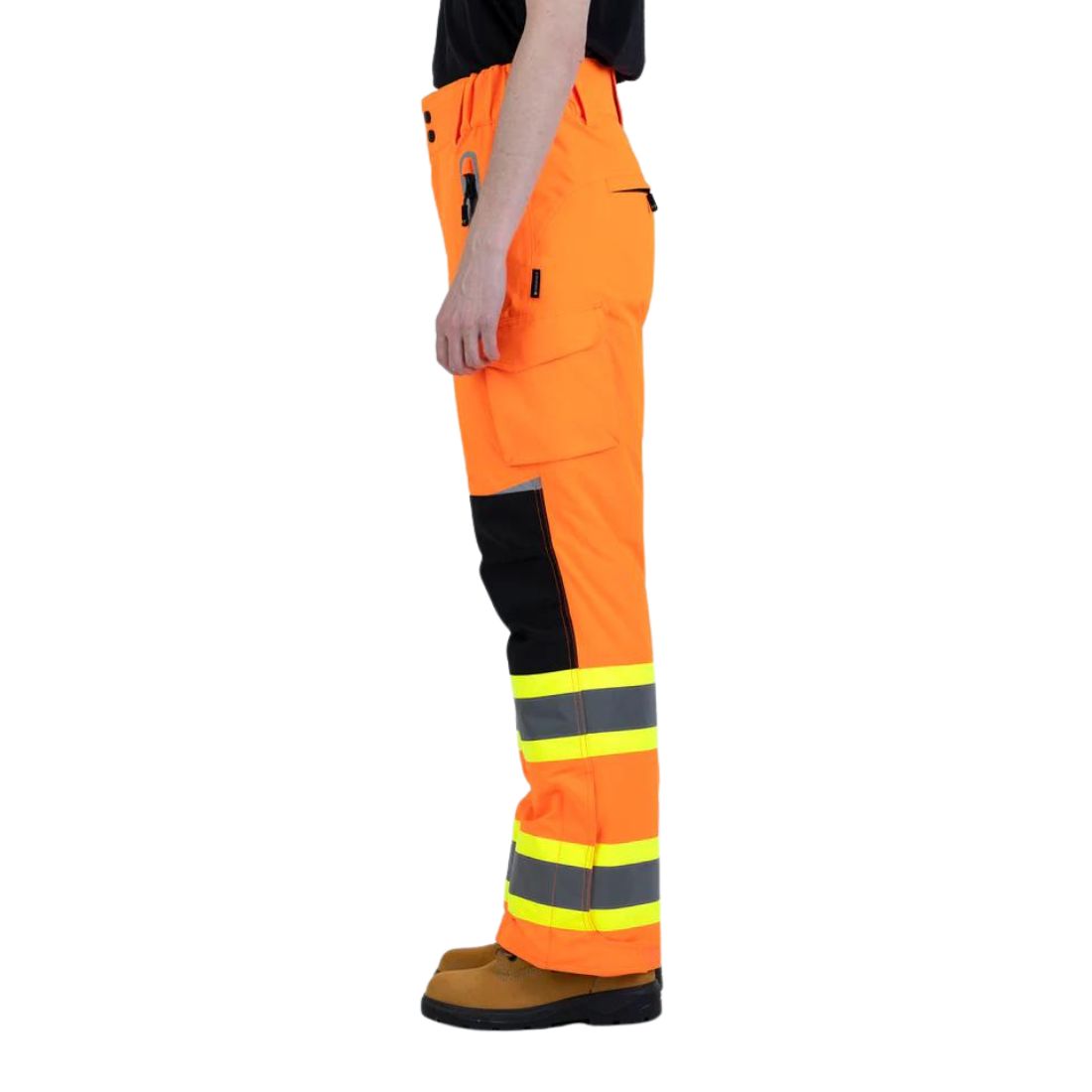 Forcefield Women's High Visibility CSA Approved Lined Utility Work Pants - Orange for Construction, Road Work & Outdoor Safety