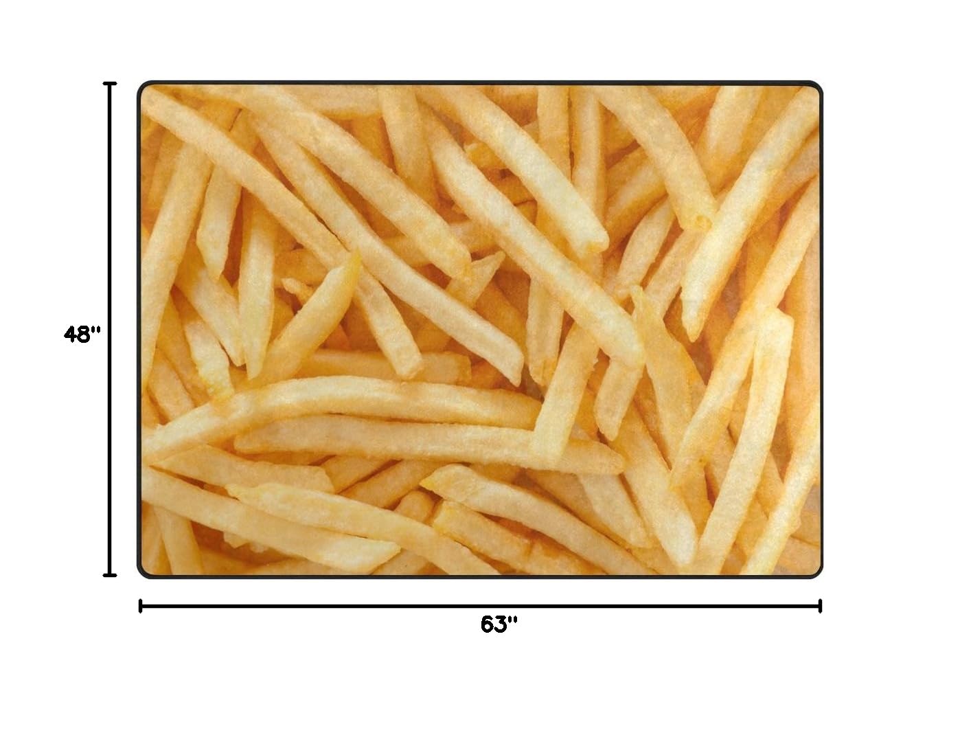 ALAZA French Fries Area Rug - 5'3