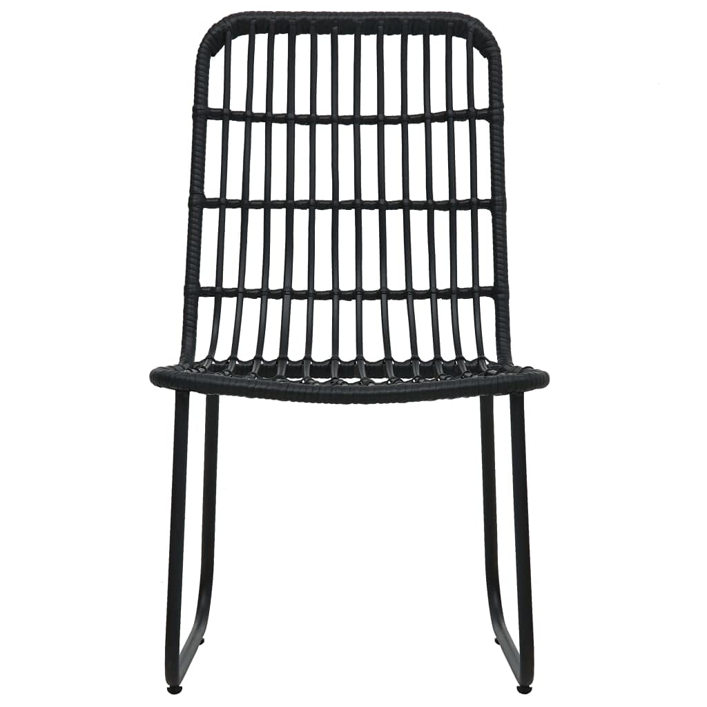3-Piece Outdoor Patio Dining Set - Rattan & Glass Table with Chairs for Deck, Balcony, Garden, Backyard - Perfect for Al Fresco Dining, BBQs & Outdoor Entertaining