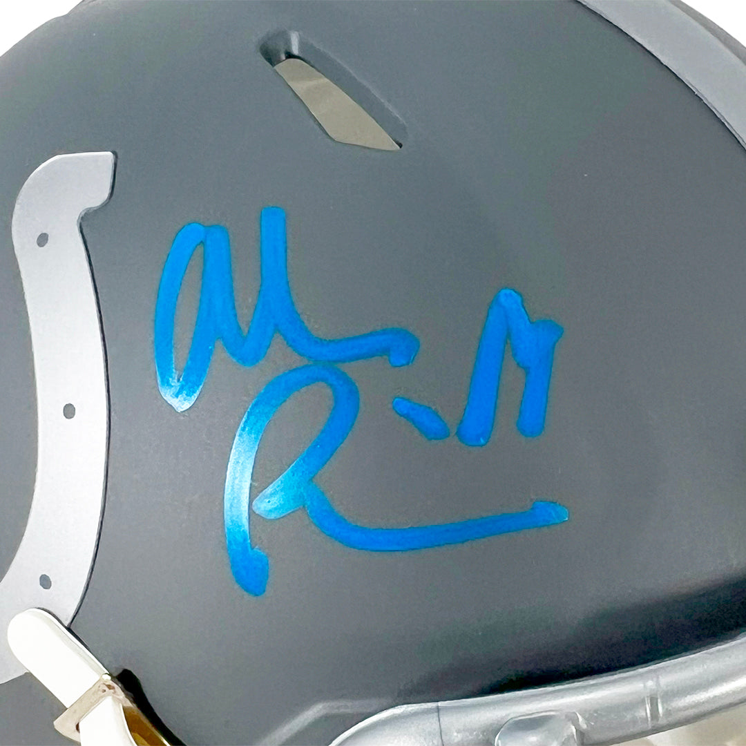 Alec Pierce Signed Indianapolis Colts Slate Alternate Speed Mini Football Helmet with JSA COA - Authentic NFL Collectible for Fans, Display, and Gifting