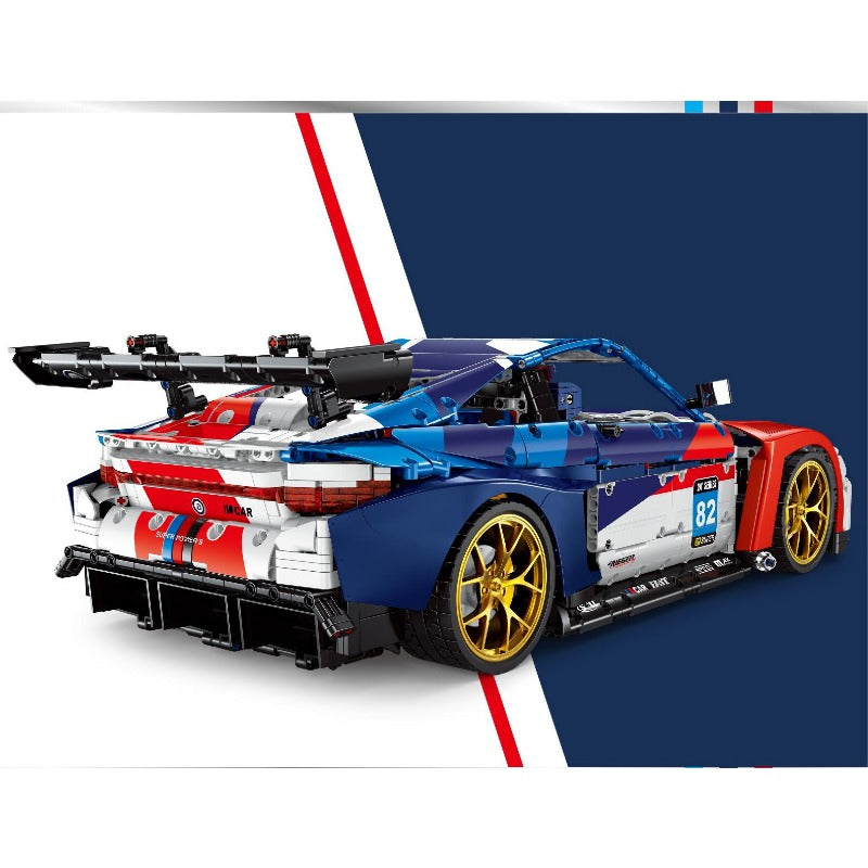 4556PCS XJD JD040 BMW M4 1:8 Scale Model Building Blocks Set - Perfect for Collectors, DIY Enthusiasts & Gift Giving
