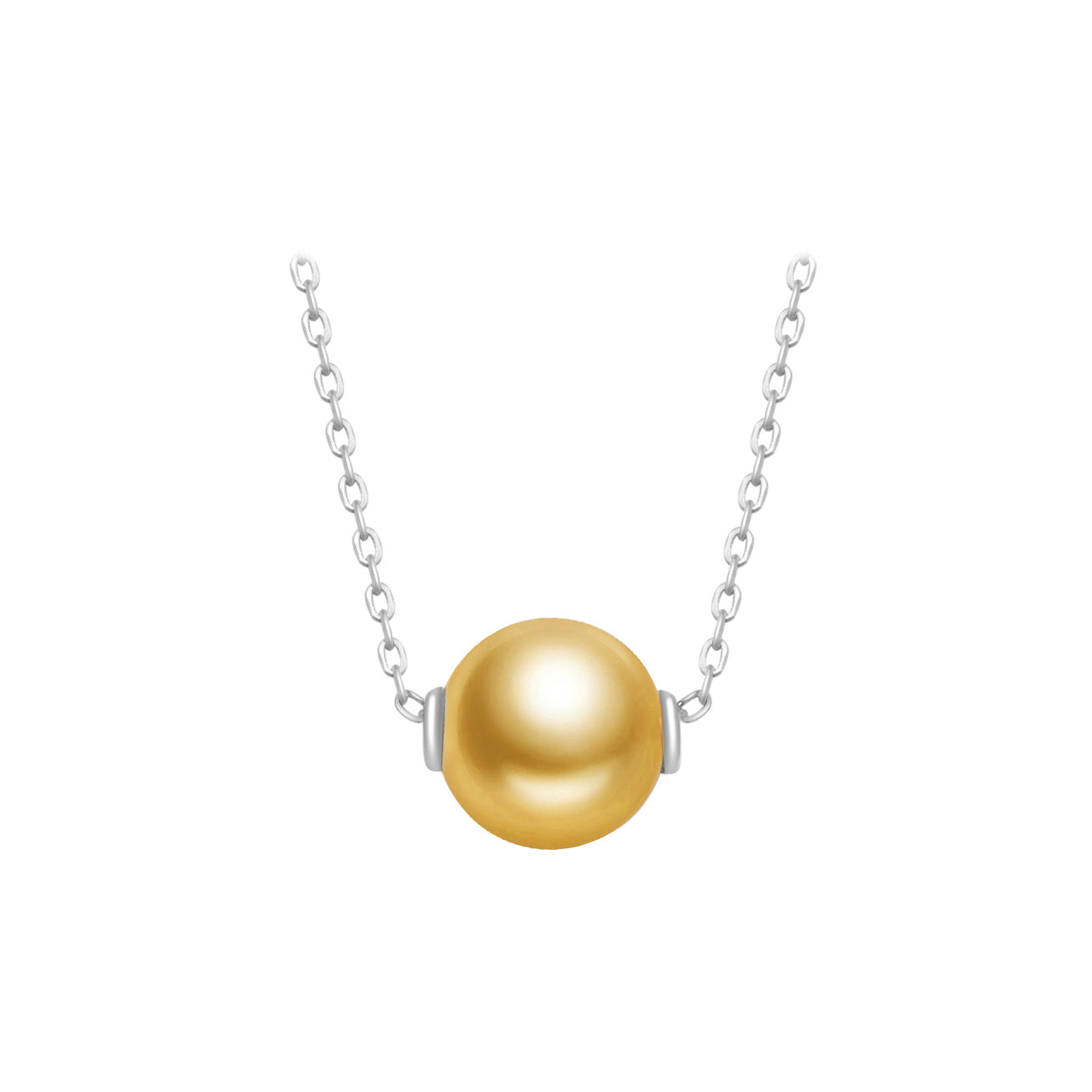 18K Gold Interchangeable 9-10MM Freshwater Pearl Necklace - Elegant Jewelry Gift for Women | Perfect for Weddings, Parties & Special Occasions
