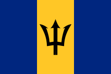 Barbados Courtesy Flag 12