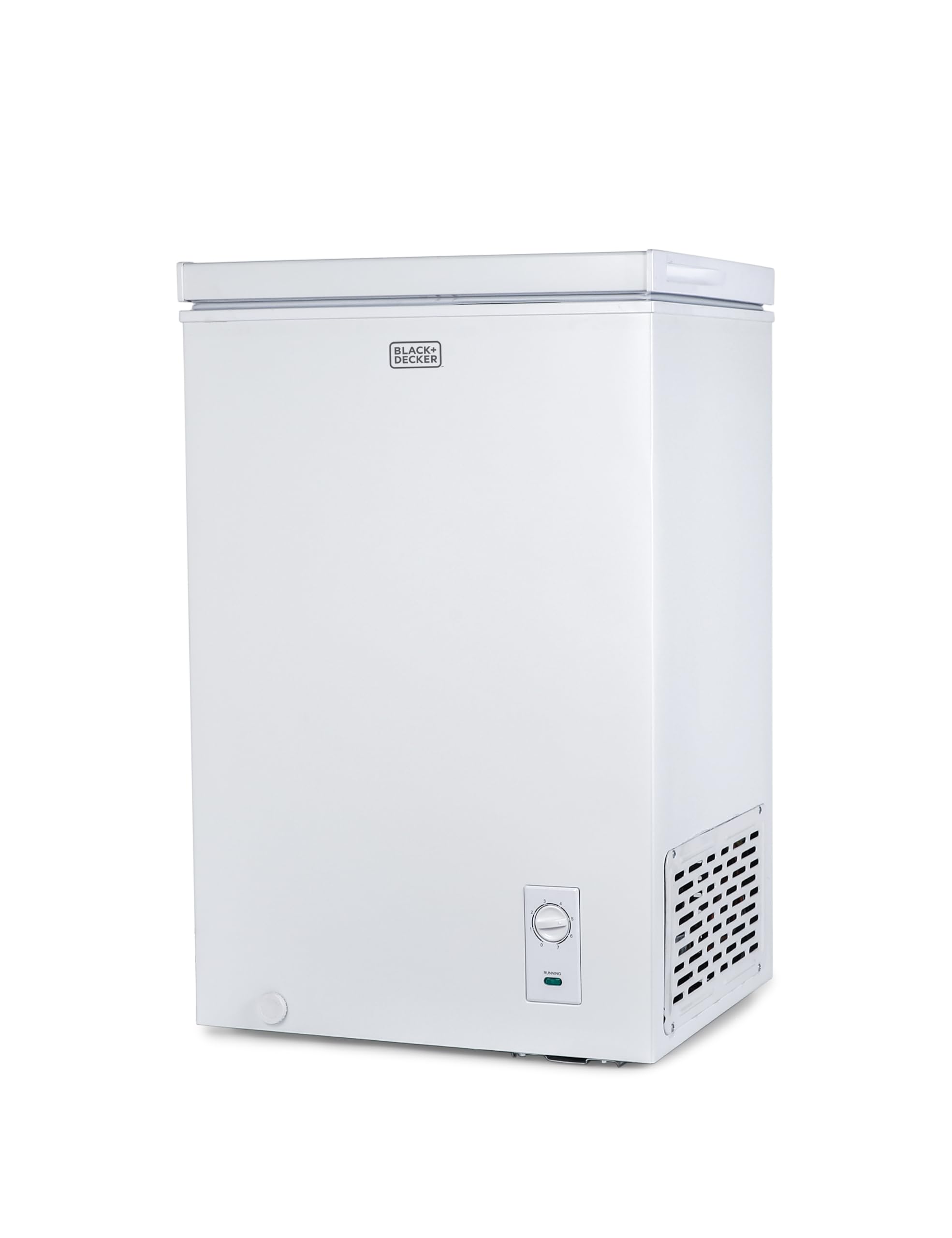 BLACK+DECKER 2.0 Cu. Ft. Compact Chest Freezer - White, Manual Defrost Deep Freezer with Removable Storage Basket, Holds 70 Lbs of Frozen Food - Perfect for Home, Garage, Basement, or Small Apartment Storage