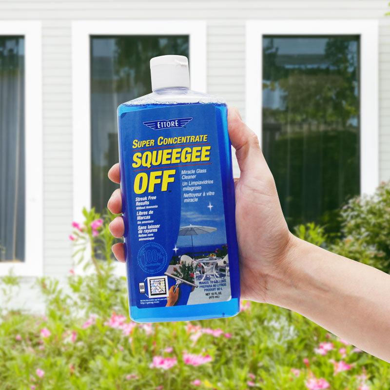 Ettore Professional Window Squeegee - Streak-Free Cleaning for Glass, Mirrors & Shower Doors - Perfect for Home, Office & Commercial Use