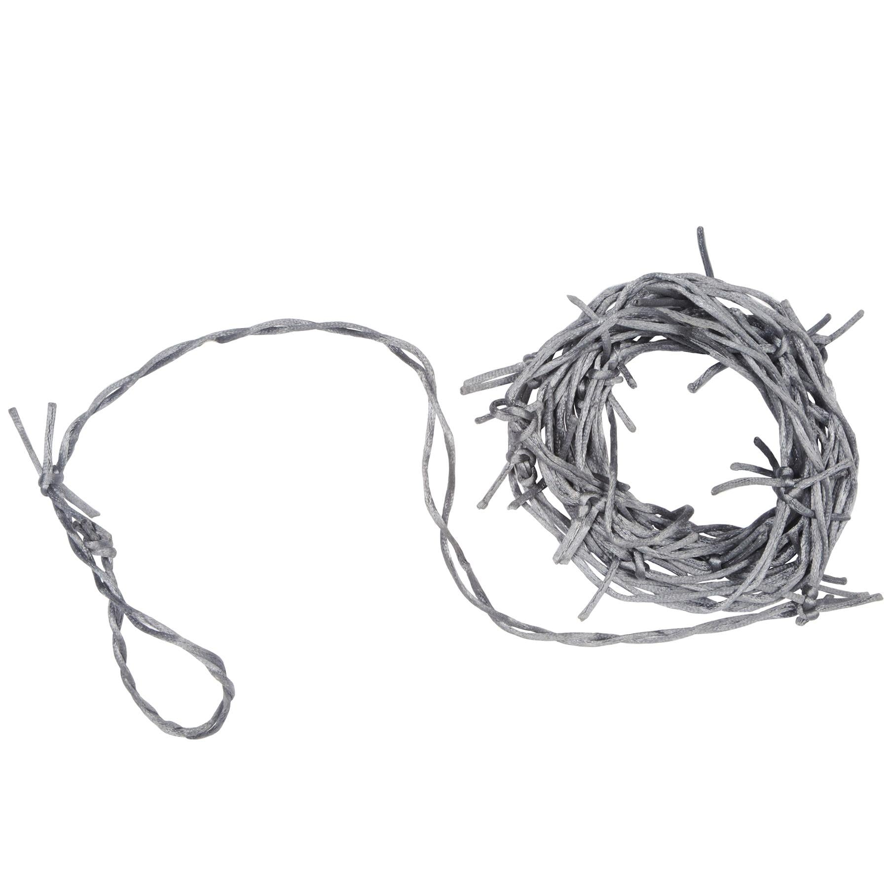 12 Pack Beistle Halloween Silver Barbed Wire Garland - Spooky Party Decor for Haunted House, Halloween Party & Outdoor Decorations