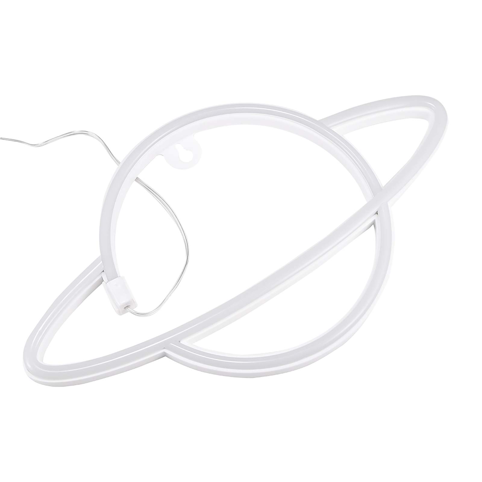 LED Neon Lamp - Hanging Planet Night Light for Kids Bedroom, Room Wall Decor, Birthday Party, Bar, Beach & Wedding Lighting | Dimmable & Energy-Efficient Neon Sign for Home & Commercial Use