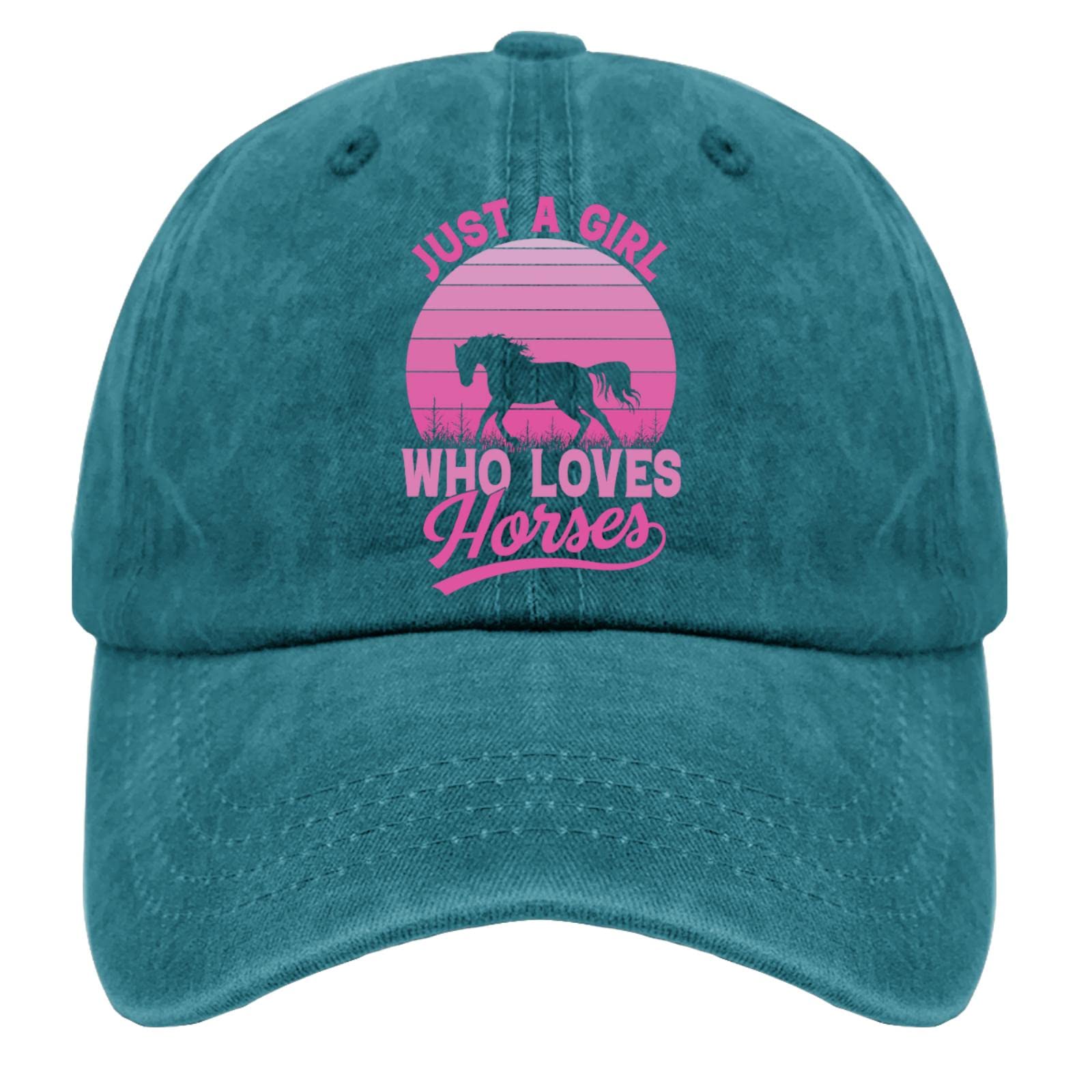 90s Vintage Cowboy Dad Hats for Women - Adjustable Cotton Washed Baseball Cap - Perfect for Horse Lovers, Camping & Outdoor Activities