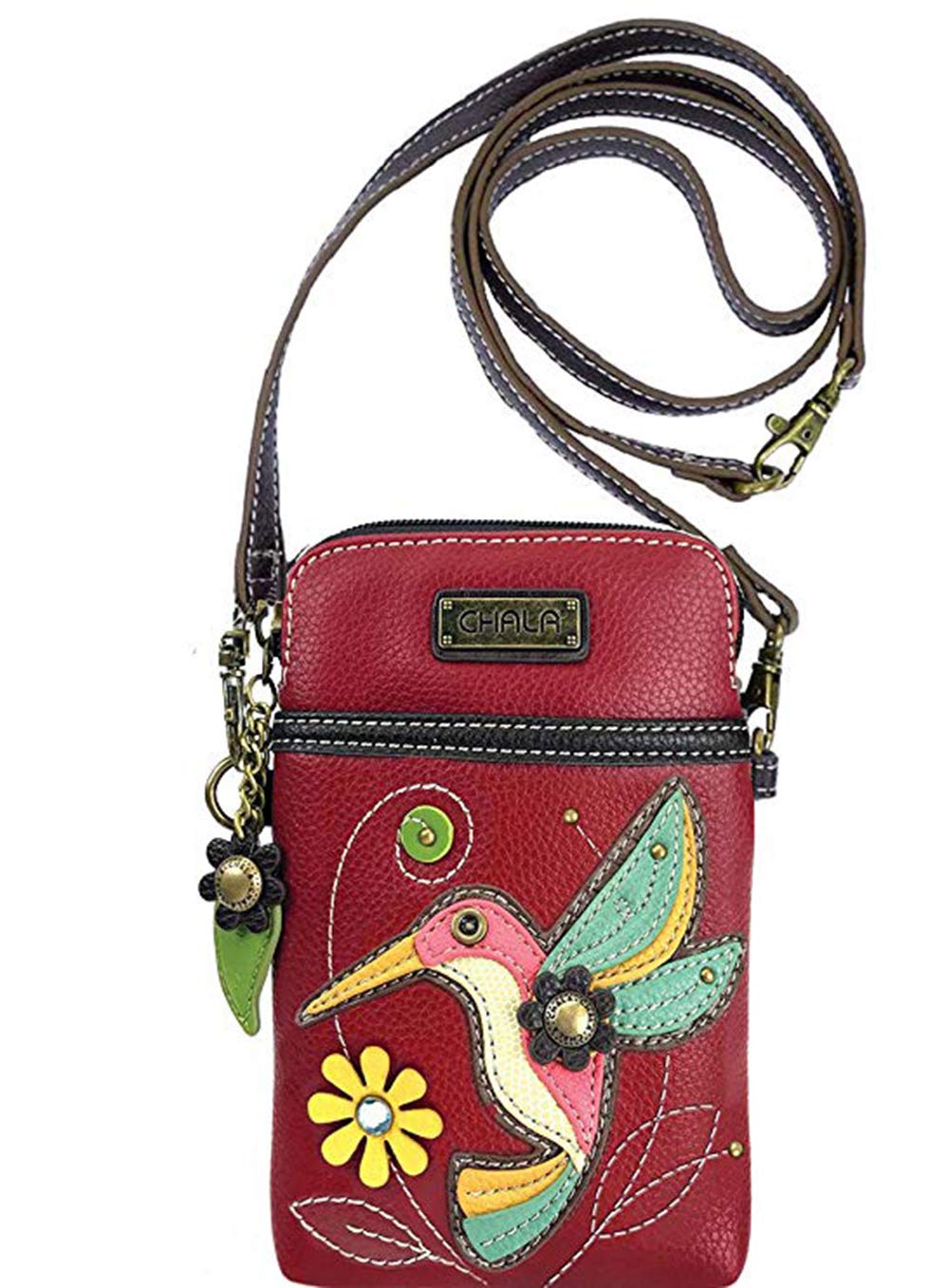 CHALA Women's Crossbody Phone Purse - PU Leather & Canvas Adjustable Strap Handbag for iPhone, Wallet & Essentials | Perfect for Shopping, Travel & Daily Use