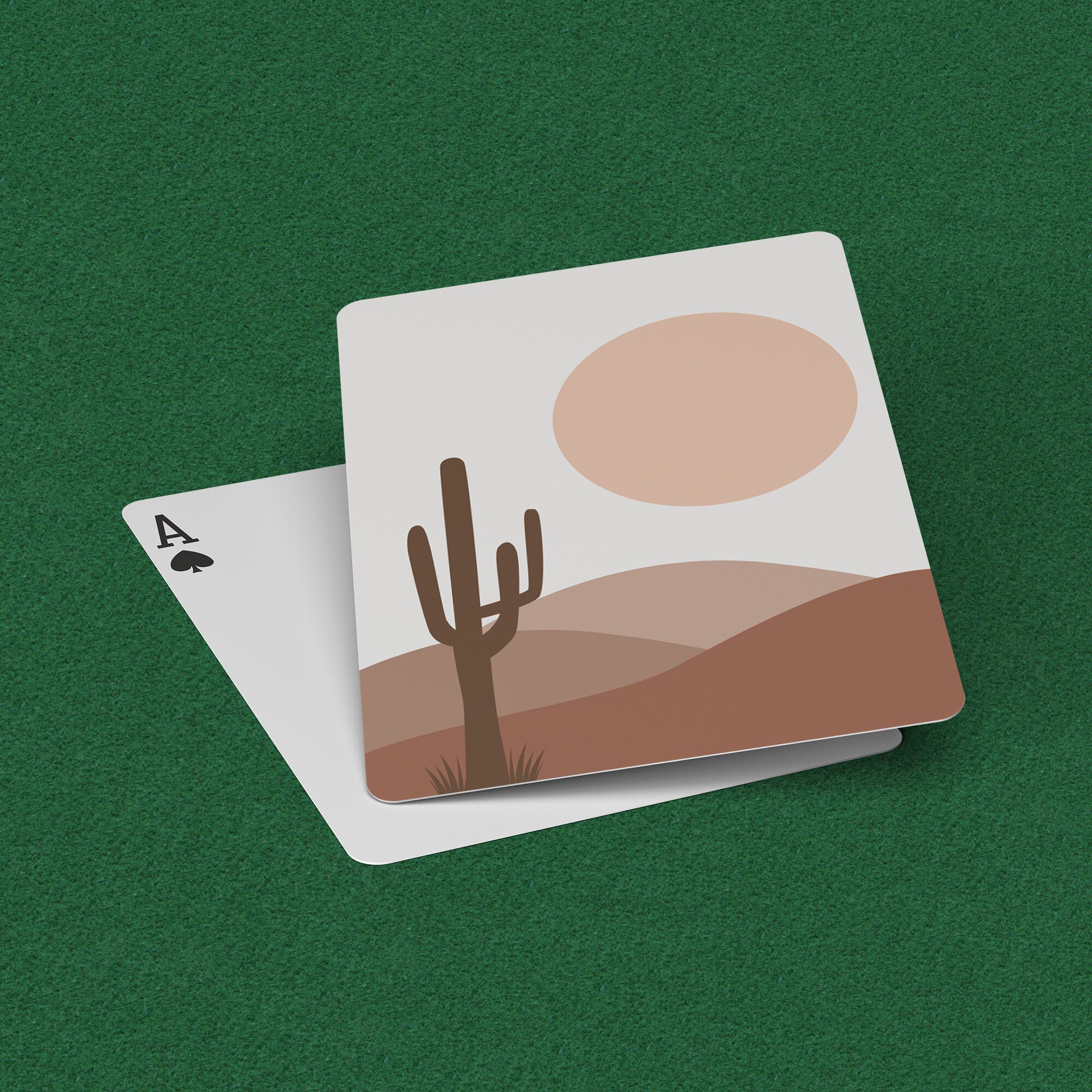 Premium Desert Sunrise Playing Cards - Elegant Deck for Poker, Blackjack & Magic Tricks - Perfect Gift for Card Players & Collectors - Ideal for Game Nights, Travel & Casino Parties