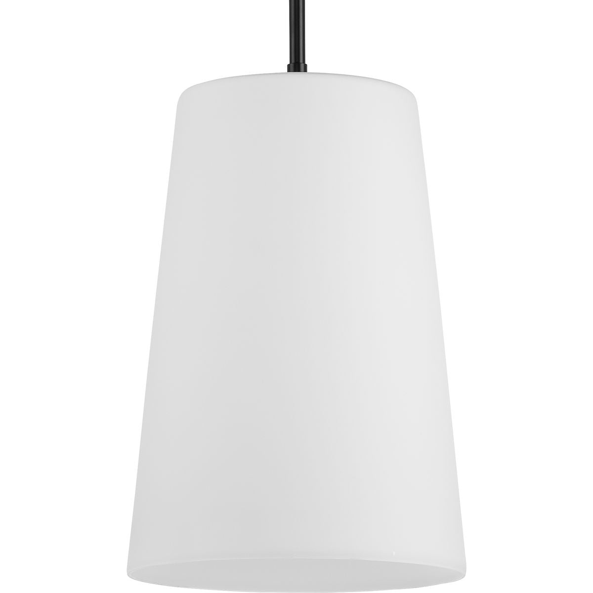 Clarion Collection One Light Etched White Pendant P500430 - Modern Glass Ceiling Light Fixture for Dining Room, Kitchen Island & Bedroom Lighting