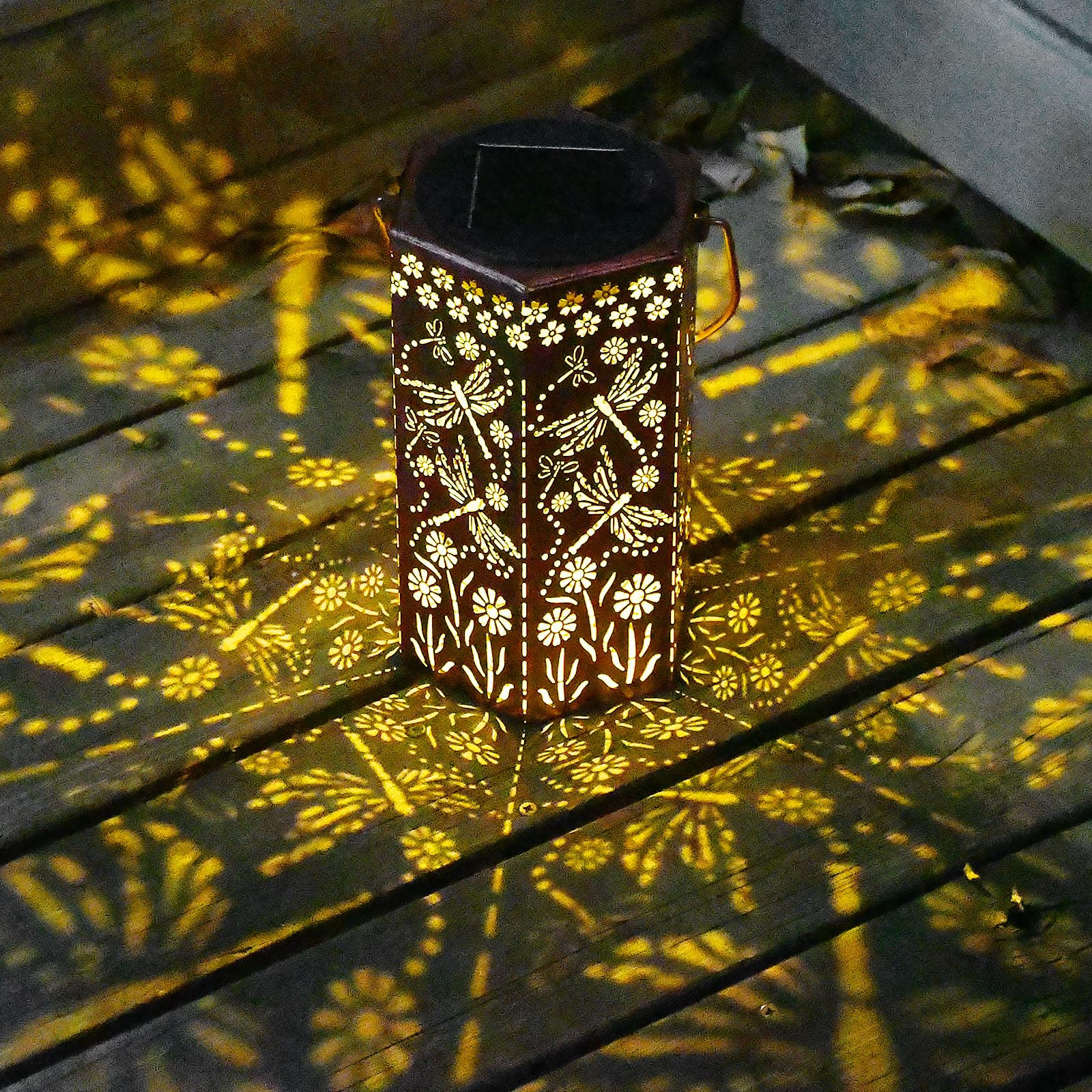 Solar Dragonfly Lights Outdoor Decor - Waterproof Hanging Garden Lights for Yard, Patio, Pathway - Perfect Gift for Women & Dragonfly Lovers - Ideal for Garden, Wedding, Party, and Home Decoration