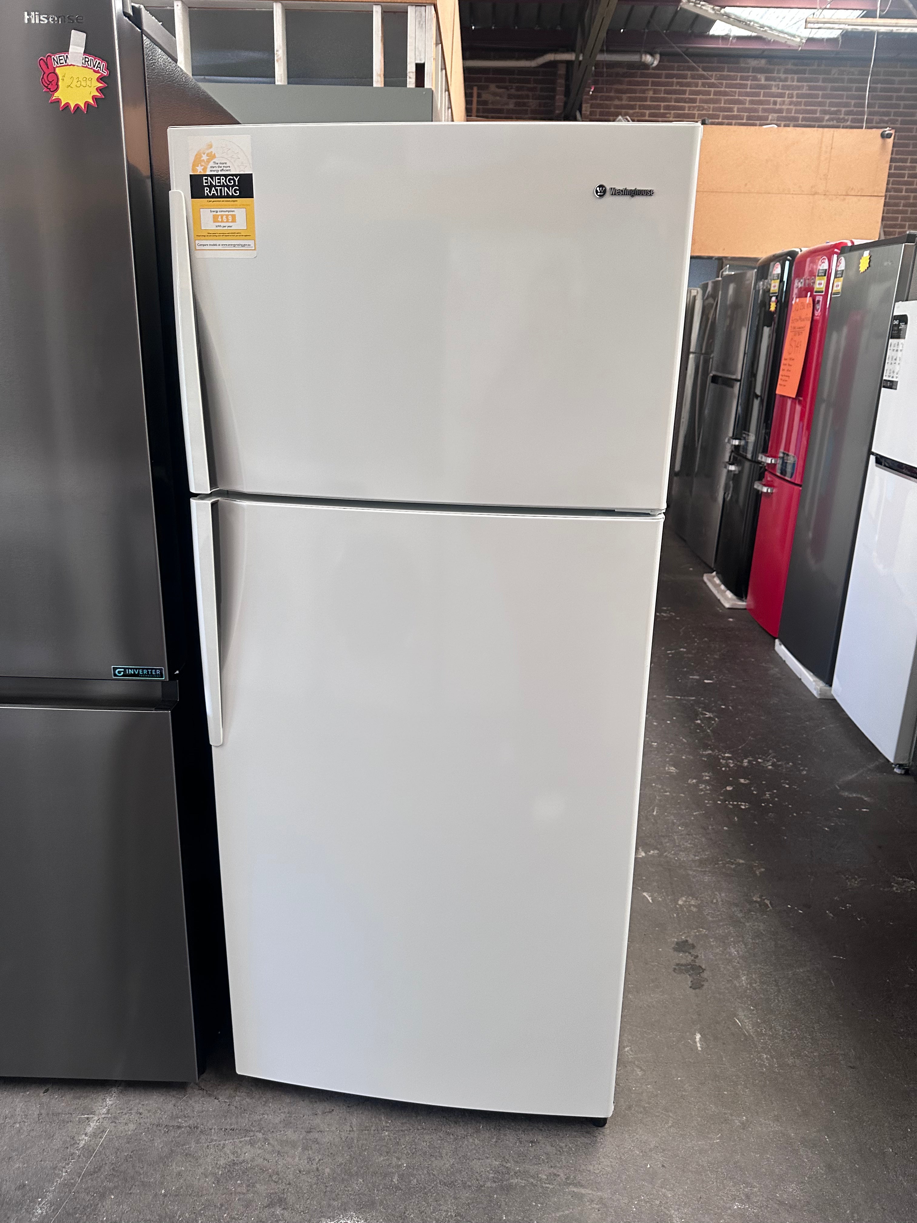 Westinghouse 420L Top Mount Refrigerator - Energy Efficient, Spacious Design [Certified Refurbished] | Perfect for Home, Office & Small Business Use