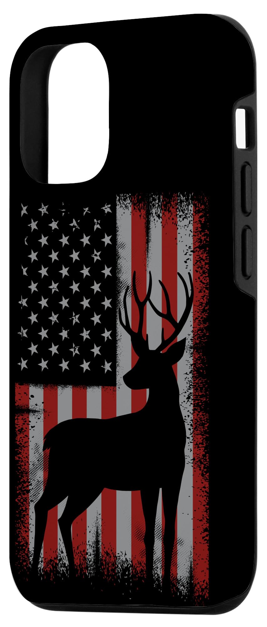 Patriotic American Flag iPhone 12/12 Pro Case - Deer Hunting Gift for Men - Perfect for Outdoor Adventures & Hunting Trips