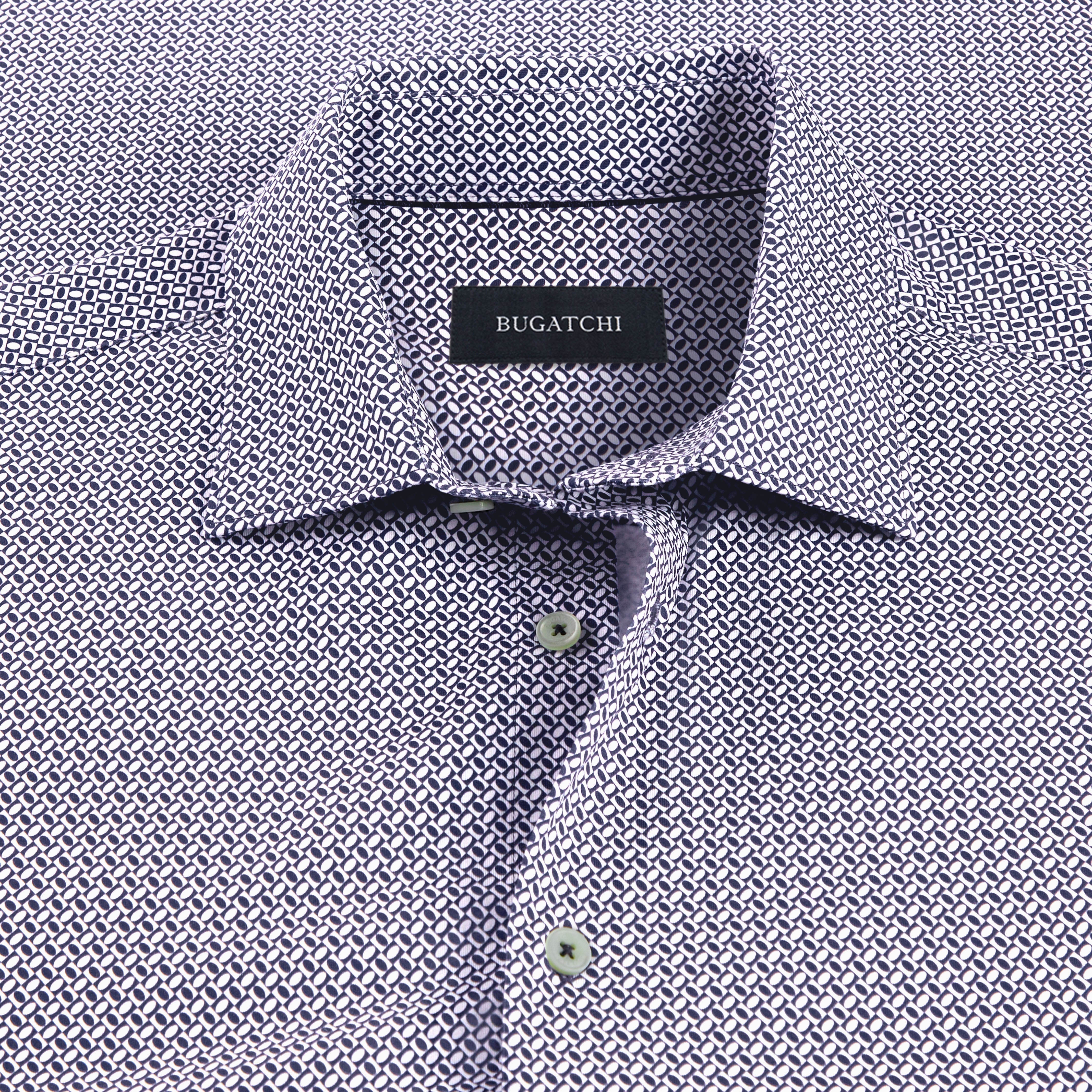 James Geometric Print Cotton Shirt for Men - Stylish Casual Button Down Shirt for Work, Date Night & Outdoor Activities
