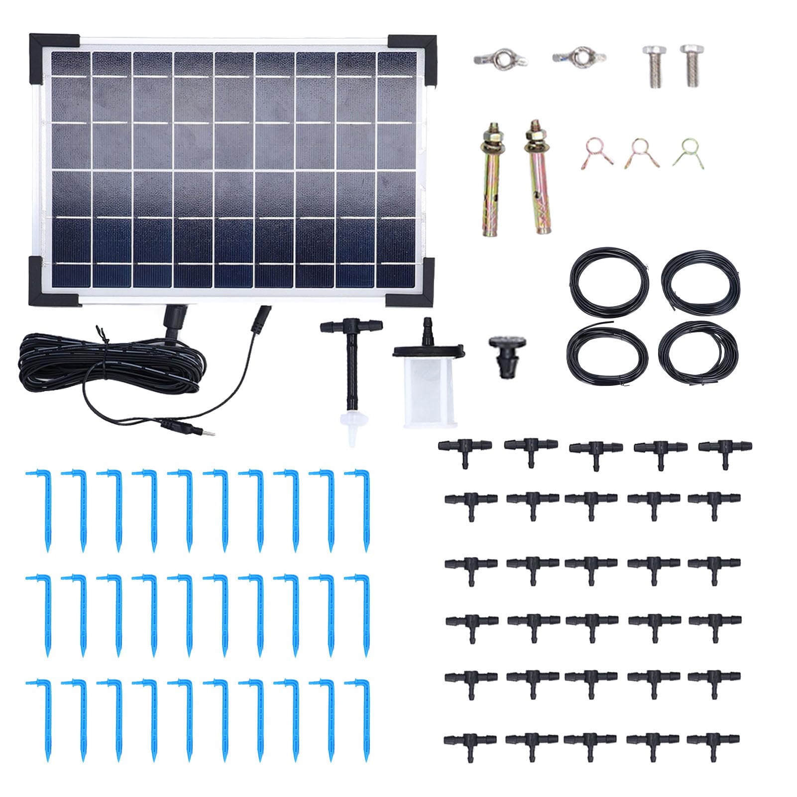 Solar Powered Automatic Irrigation System - IP65 Waterproof, 9V 5W Solar Panel for Yard, Garden & Lawn Watering | Perfect for Outdoor Plant Care & Water Conservation