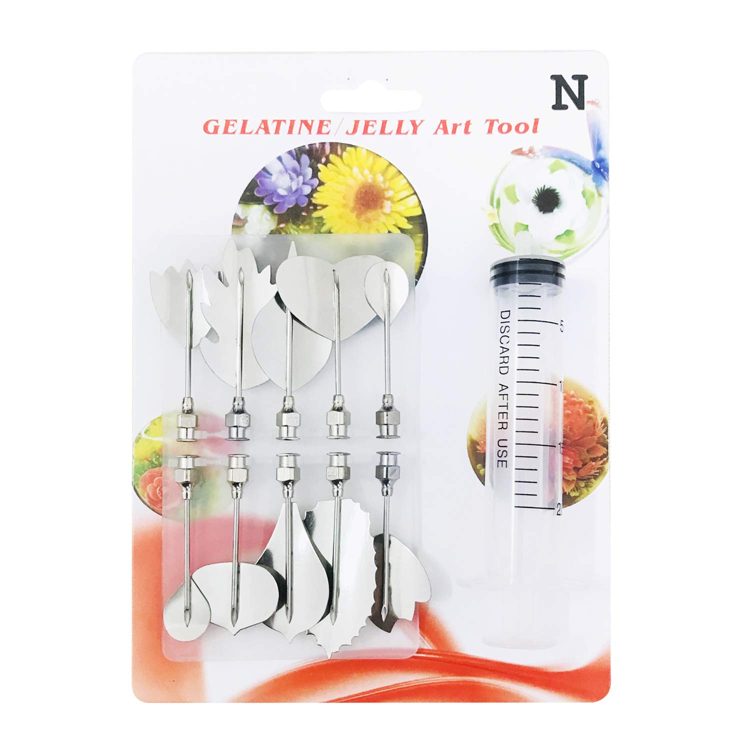 Woohome 40-Piece 3D Gelatin Jelly Cake Decorating Tools Set - Includes Pudding Pastry Nozzles for Cake Decoration, Jelly Making, and Dessert Design | Perfect for Birthday Cakes, Wedding Desserts, and DIY Baking Projects