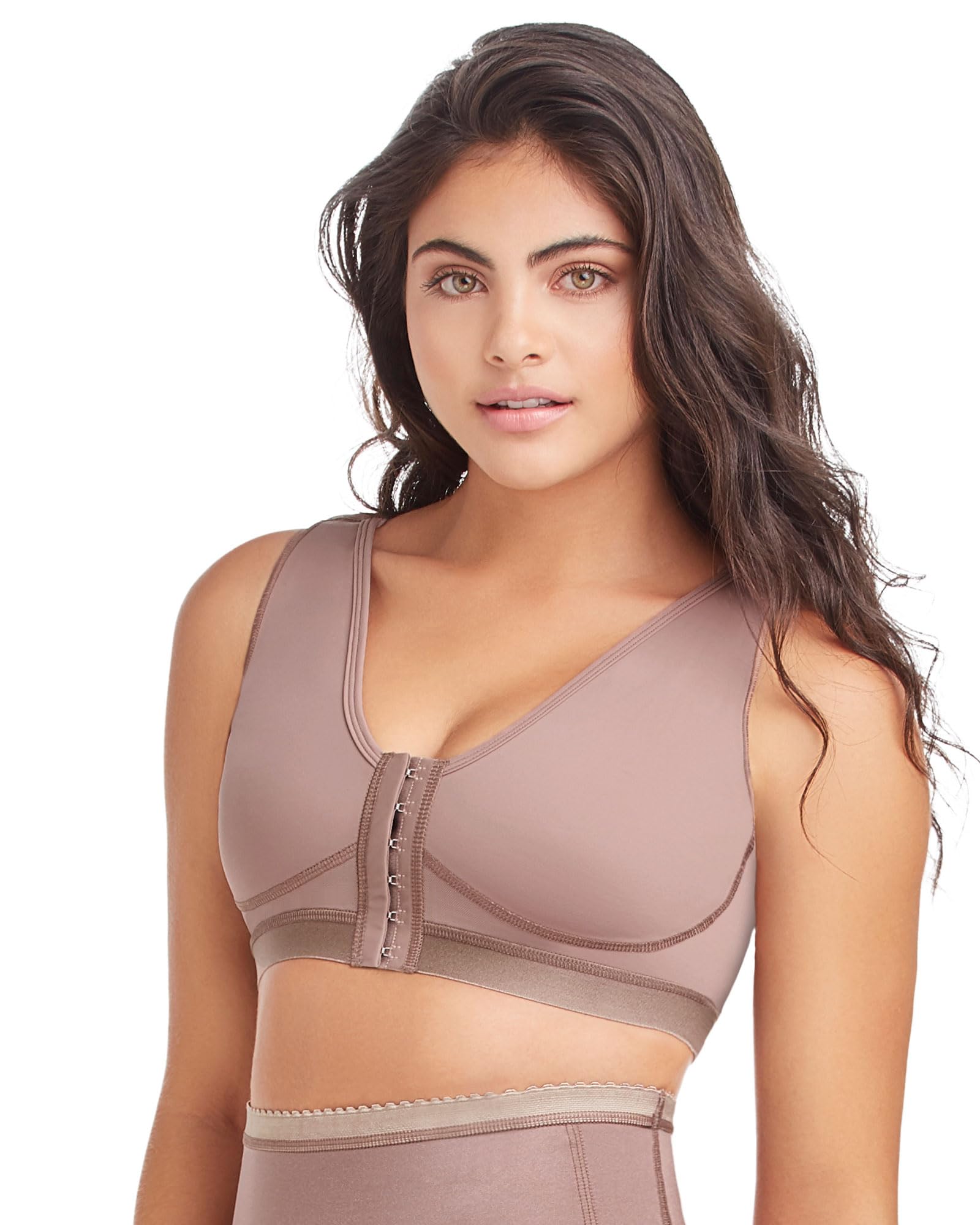 DPrada Delié 09065 Post-Surgical Bra for Women - Breathable Compression Garment for Postpartum Recovery & Lipo Aftercare - Perfect for Post-Surgery Support & Comfort