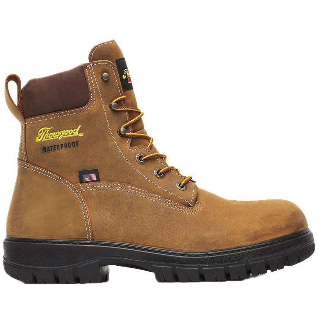 Genesis Series 6 Waterproof Boots for Men - Chestnut Brown Outdoor Hiking & Work Boots - All-Weather Comfort for Hunting, Construction & Heavy Duty Use