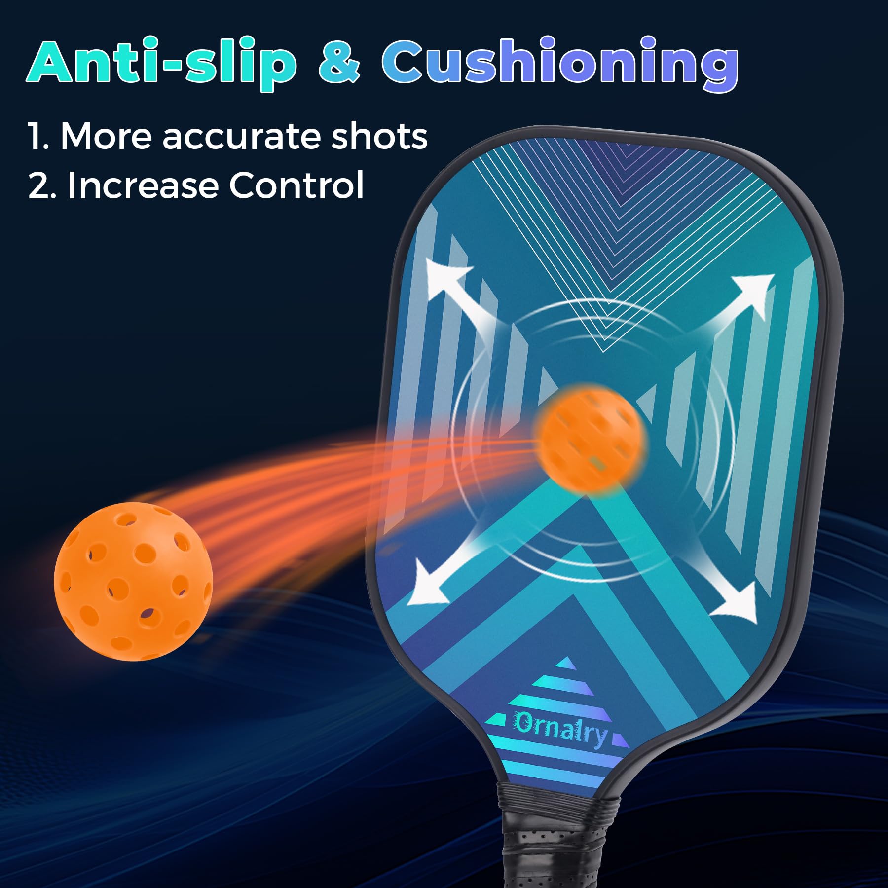 Premium T700 Carbon Fiber Pickleball Paddles Set of 2 - 16mm Polypropylene Honeycomb Core for Power & Control - High Grit Surface for Maximum Spin - Perfect Gift for Intermediate to Pro Players - Ideal for Tournaments, Backyard Games & Family Fun