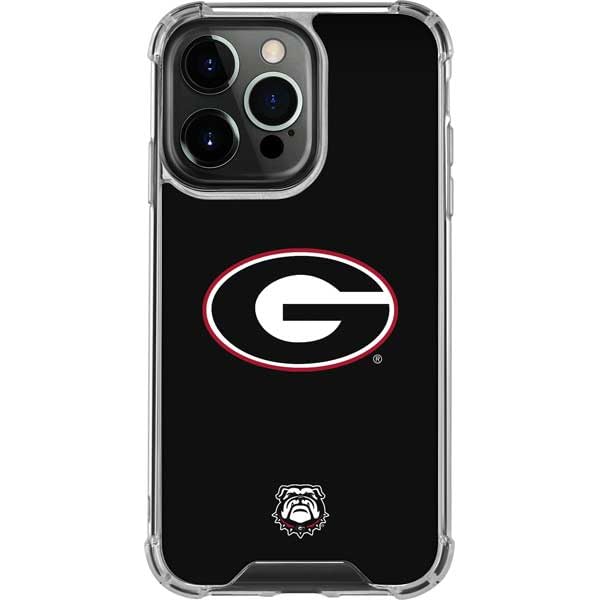 Official University of Georgia iPhone 13 Pro Clear Phone Case - Durable Protective Cover with Licensed Logo Design - Perfect for School Spirit, Game Days & Everyday Use
