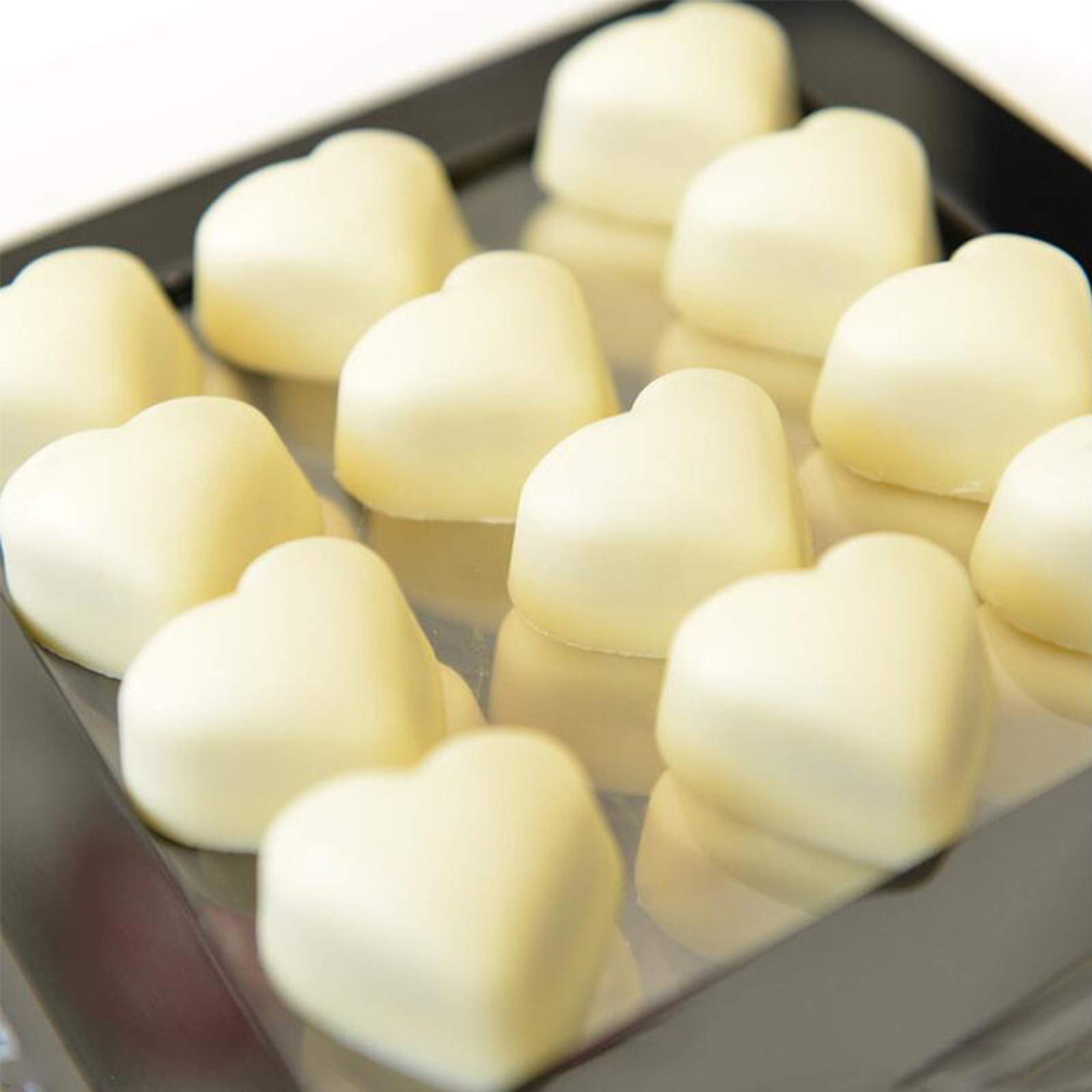 Heart Shaped Chocolate Mold - 21 Mini PC Candy Molds for Baking, Mousse & Jelly