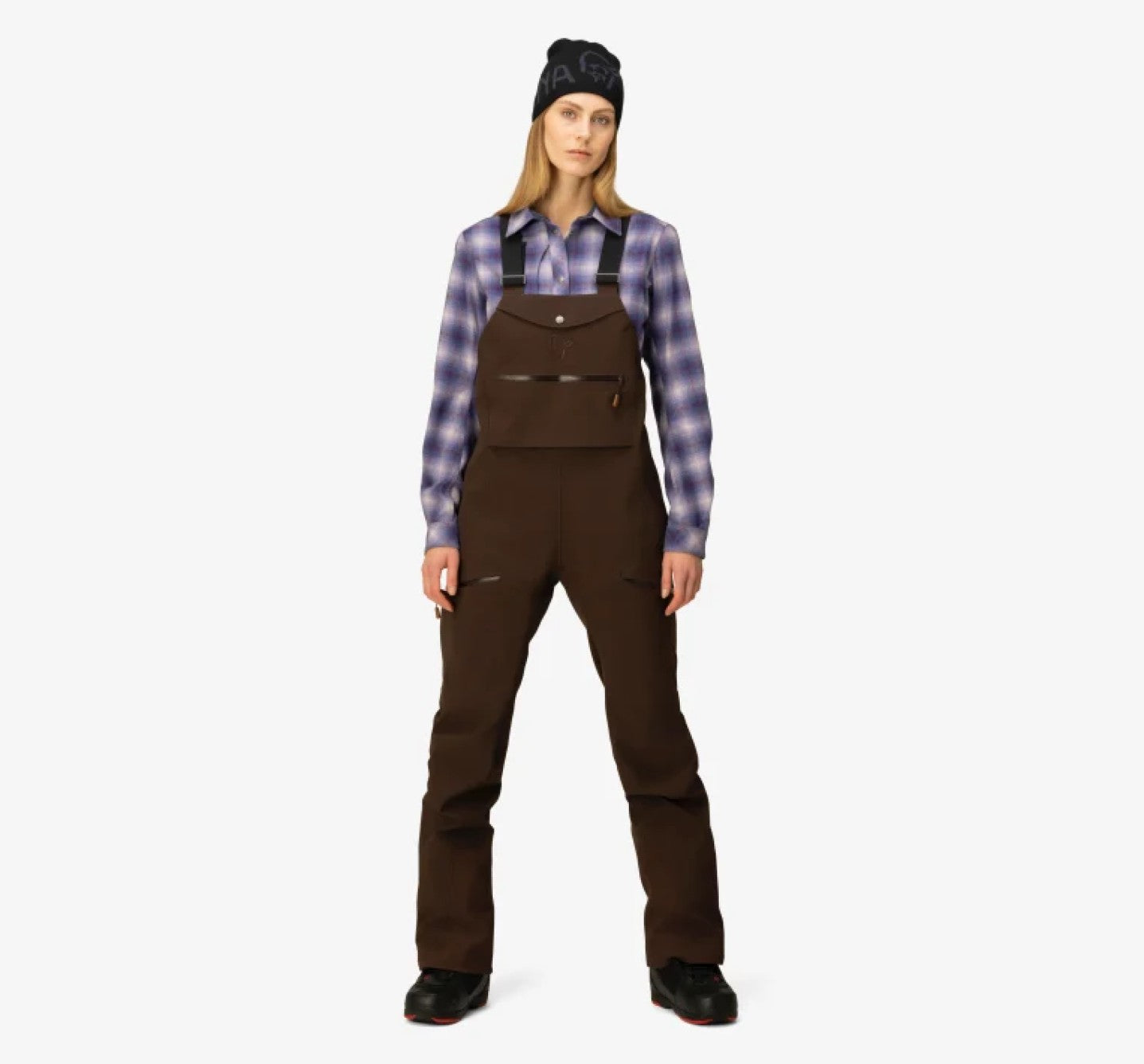 Norrona Tamok Gore-Tex Performance Shell Bib Pants for Women - Waterproof & Breathable Skiing & Snowboarding Bib Overalls for Outdoor Winter Sports