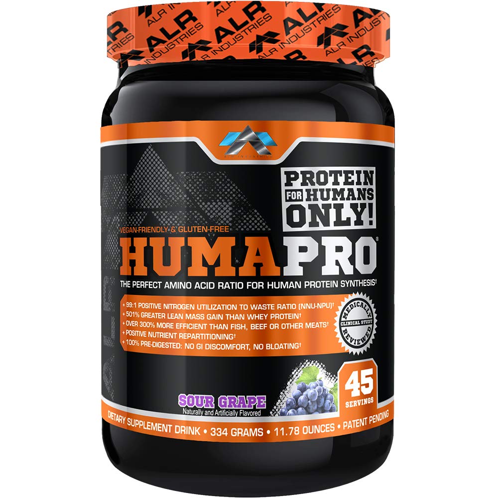 ALRI HumaPro Mandarin Orange Protein Powder - 667g (23.5oz) for Muscle Recovery & Workout Supplement | Ideal for Post-Workout Shakes & Fitness Nutrition