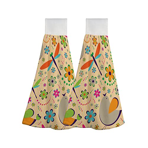 Kid Cartoon Bird Dragonfly Pattern