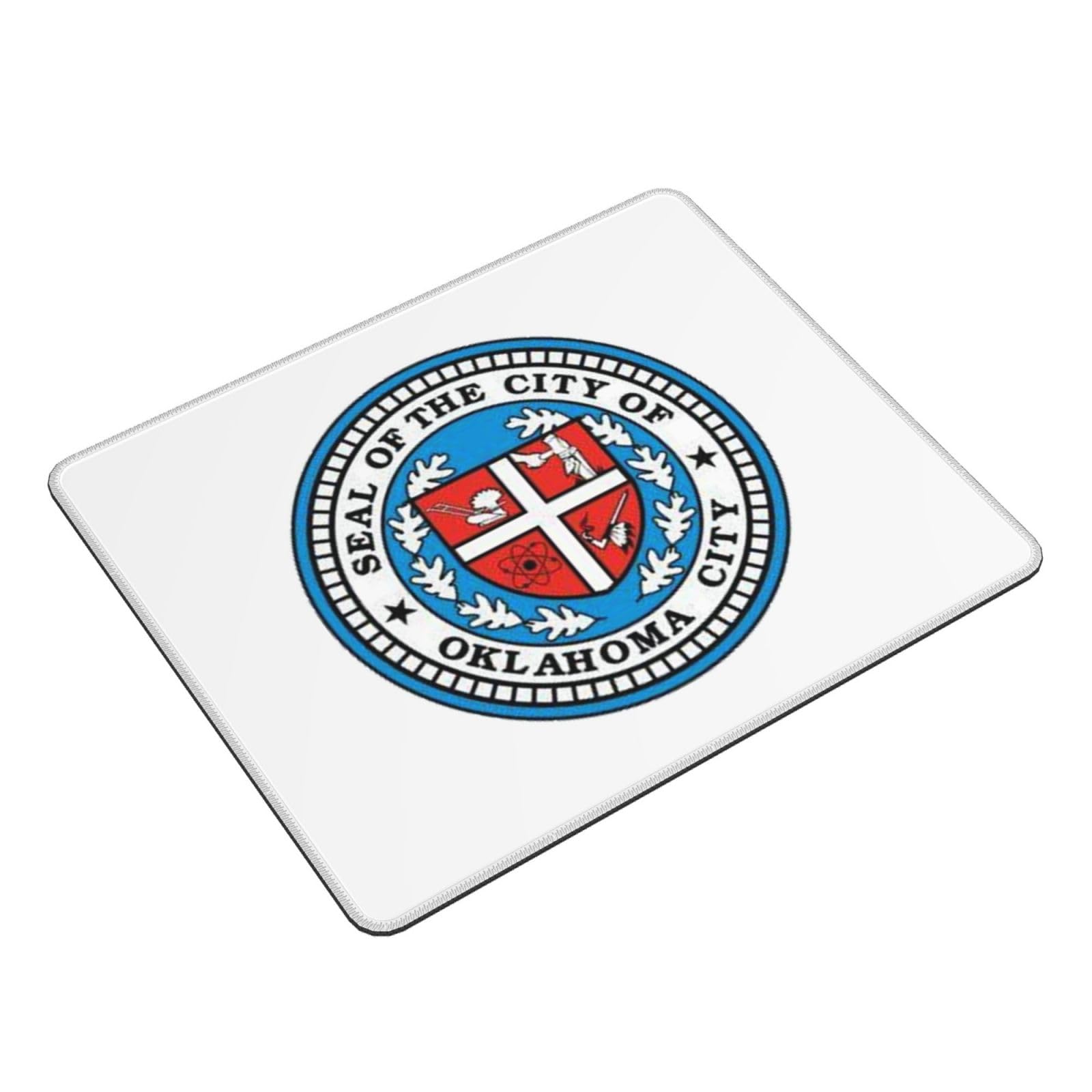 SIYTUAU Oklahoma City Seal Mouse Pad - Waterproof, Non-Slip Rubber Desk Mat for Office & Gaming (10x12 Inches) - Perfect for Laptop, PC & Workstation Use