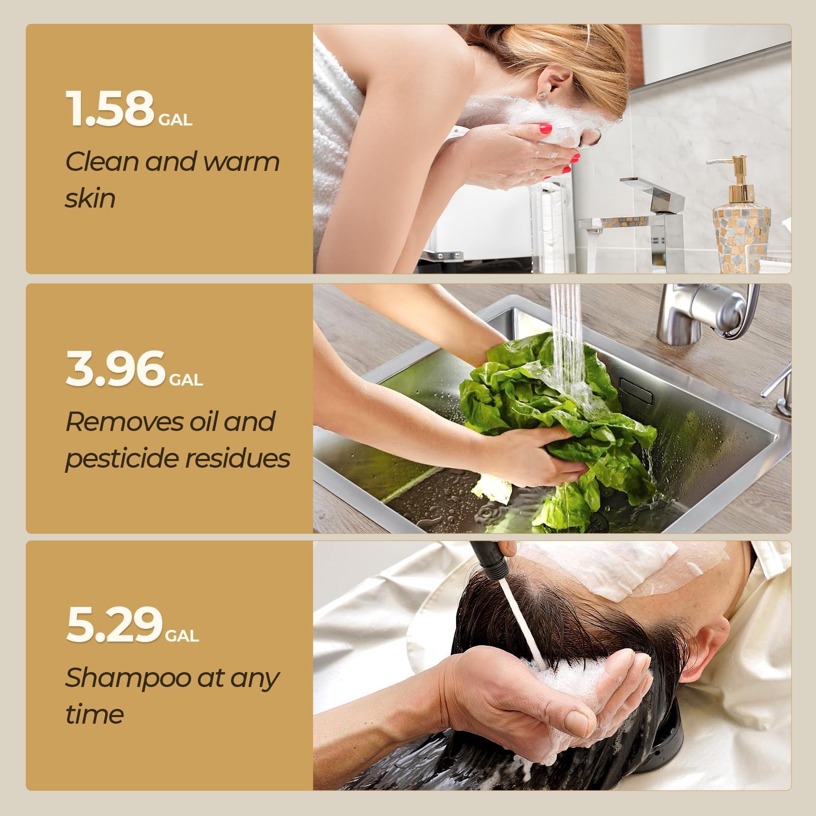MIZUDO 8.0 Gallon Electric Mini Tank Water Heater - Instant Hot Water for RV, Camper, Kitchen & Food Truck | 120V 1440W Under Sink, Wall or Floor Mounted | Easy Installation for Small Spaces & On-the-Go Use